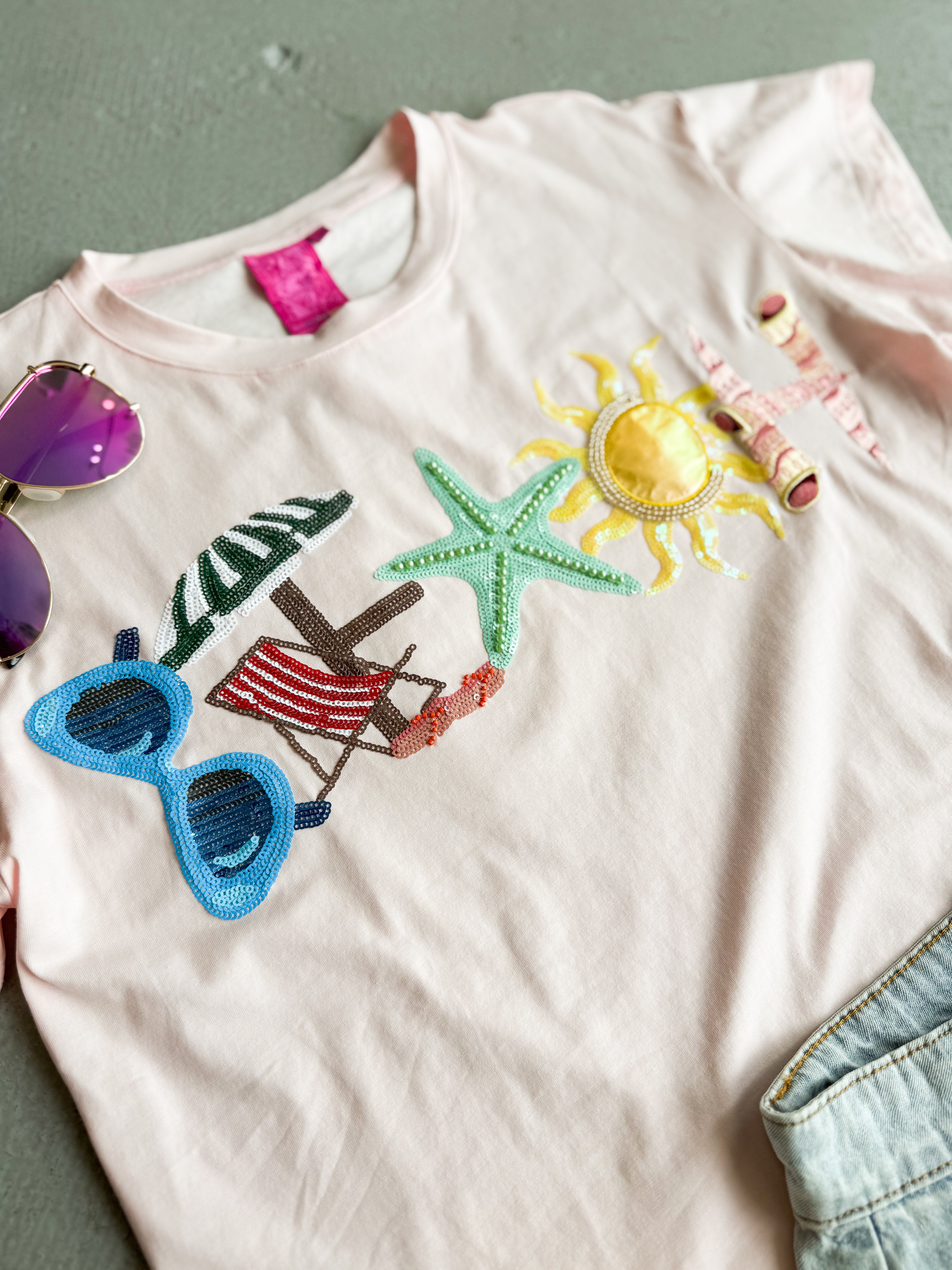 Queen of Sparkles Beach Tee