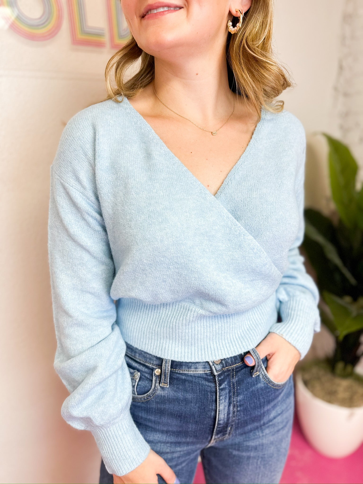 Knit Cropped Sweater