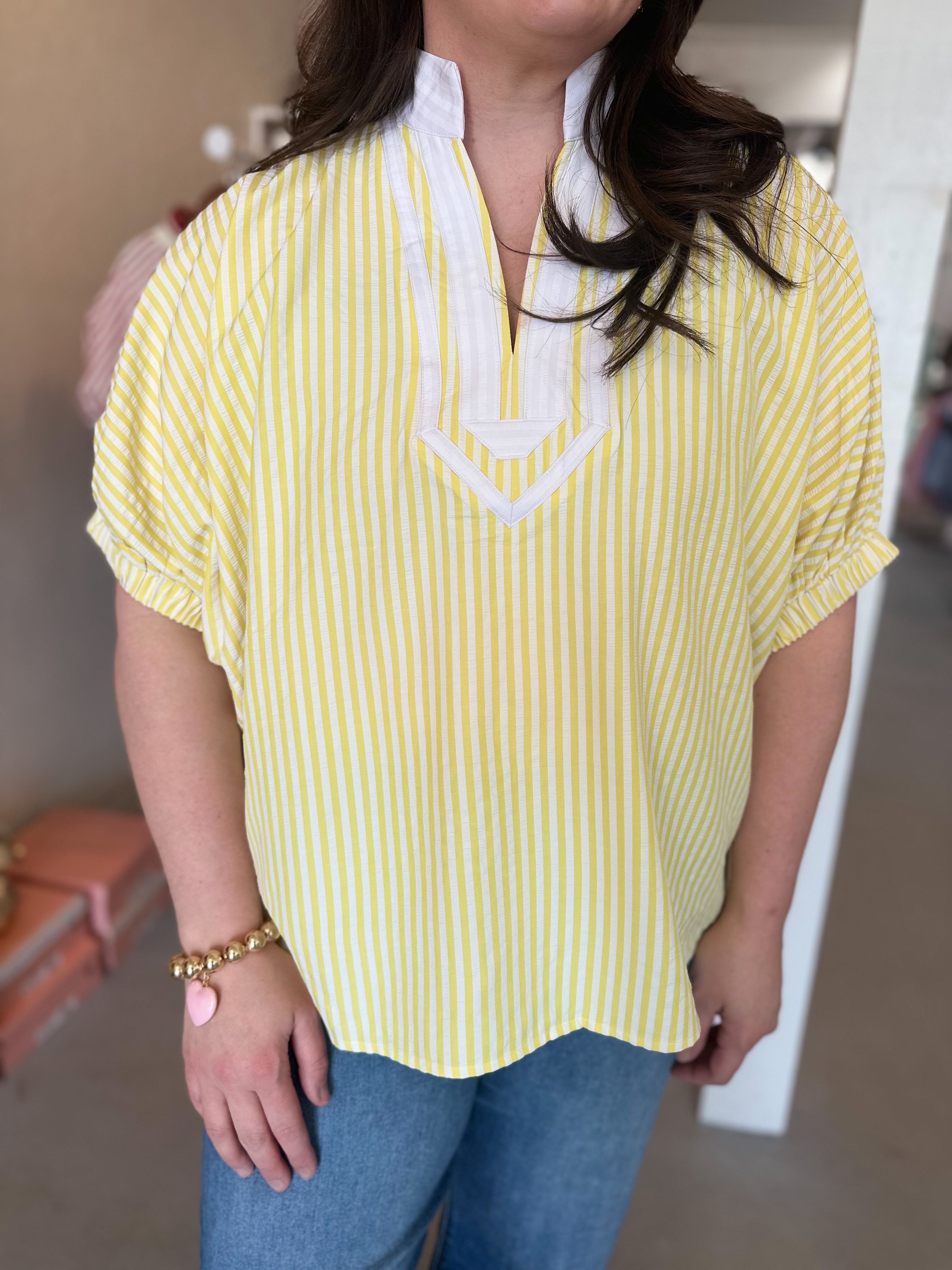 Plus Size Luxe Lemon Top