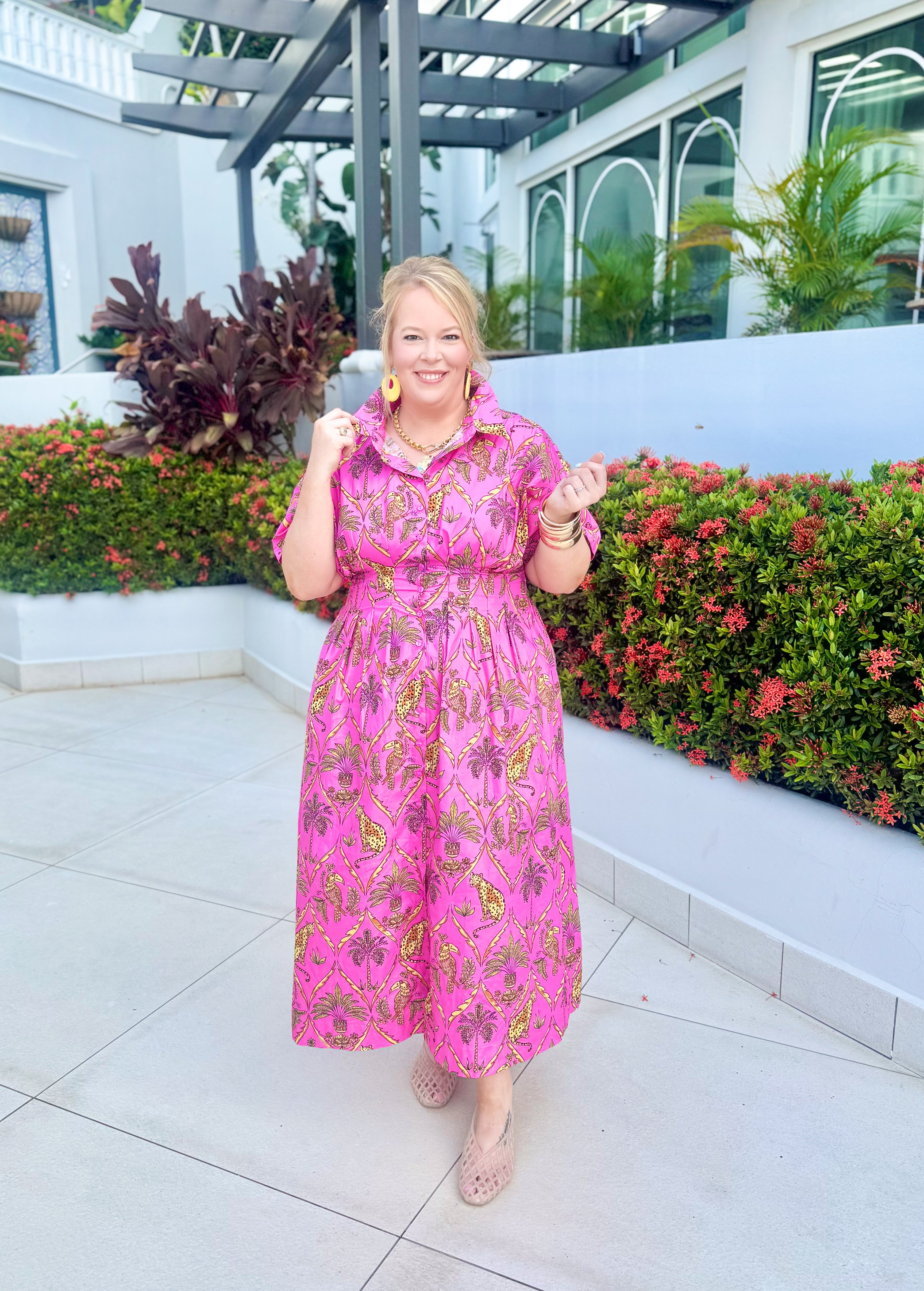 Wilderra Pleated Midi Dress