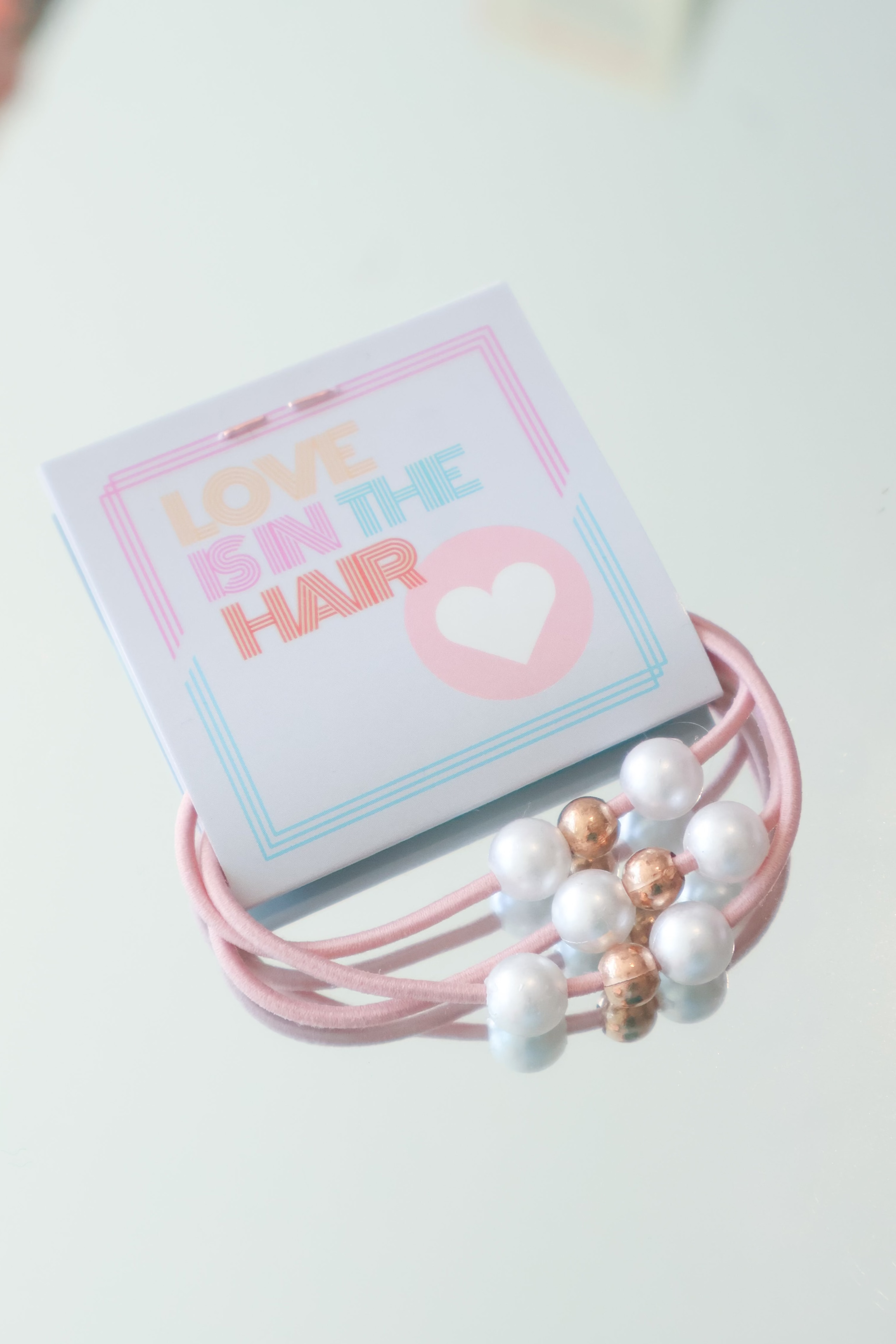 Pink Love Hair Tie