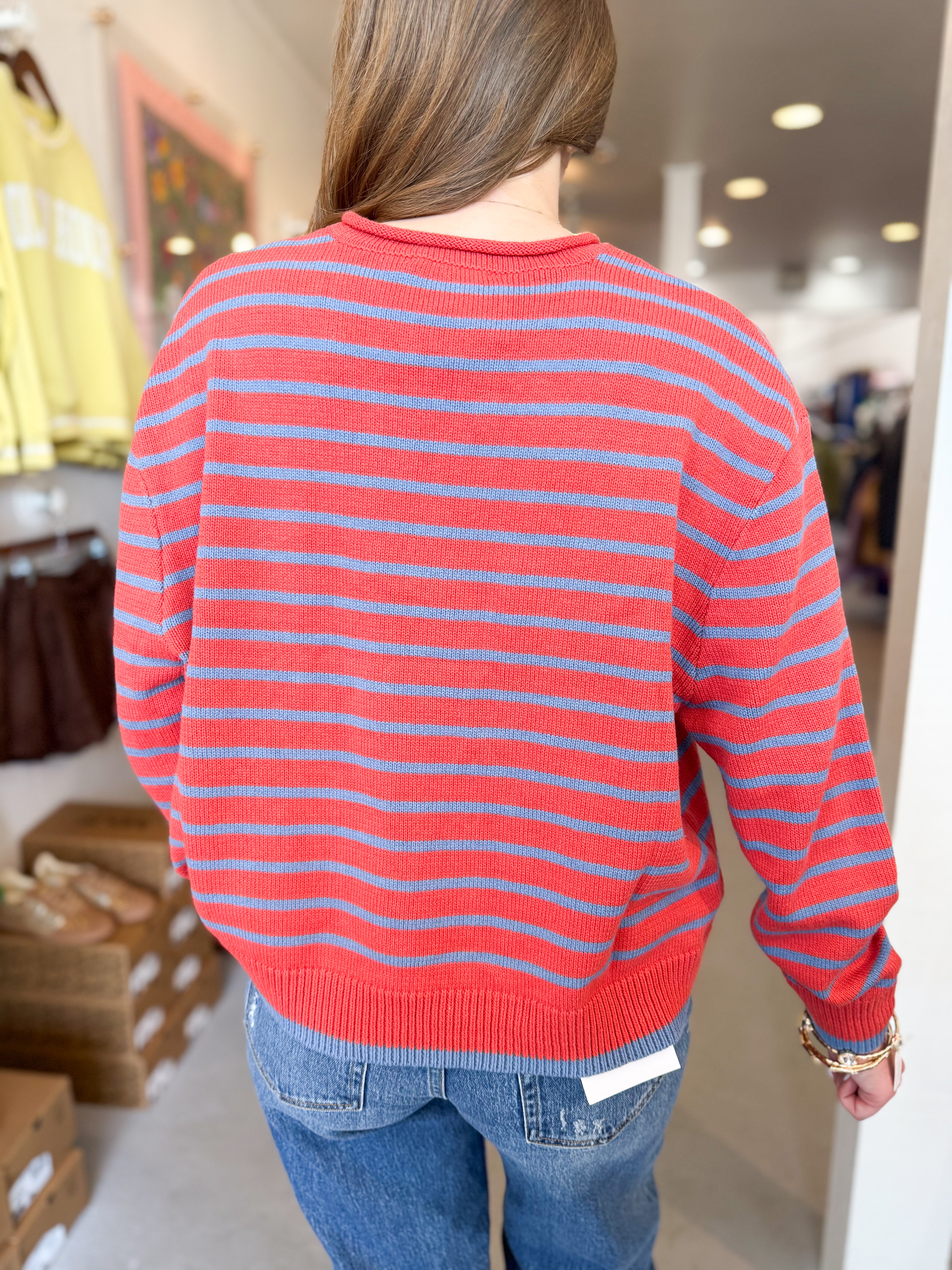 Striped Long Sleeve Sweater