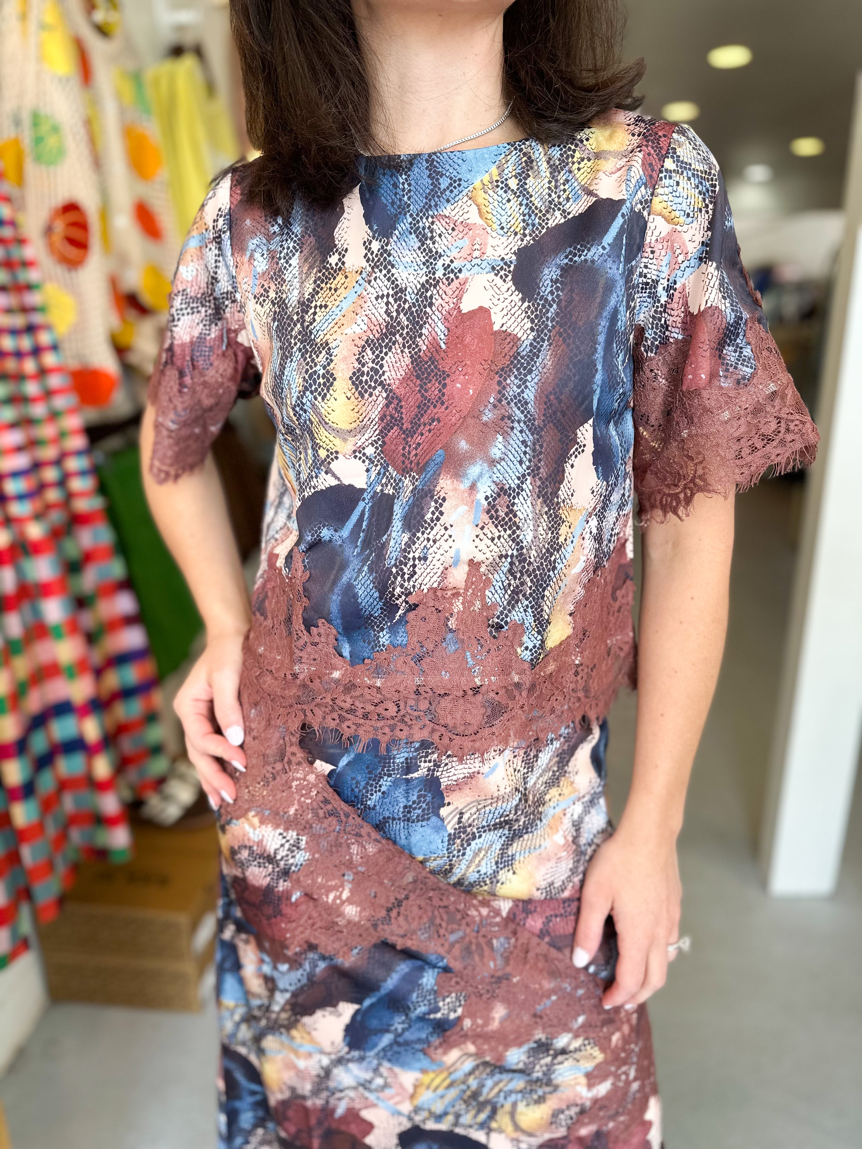 Silk Patterned Blouse