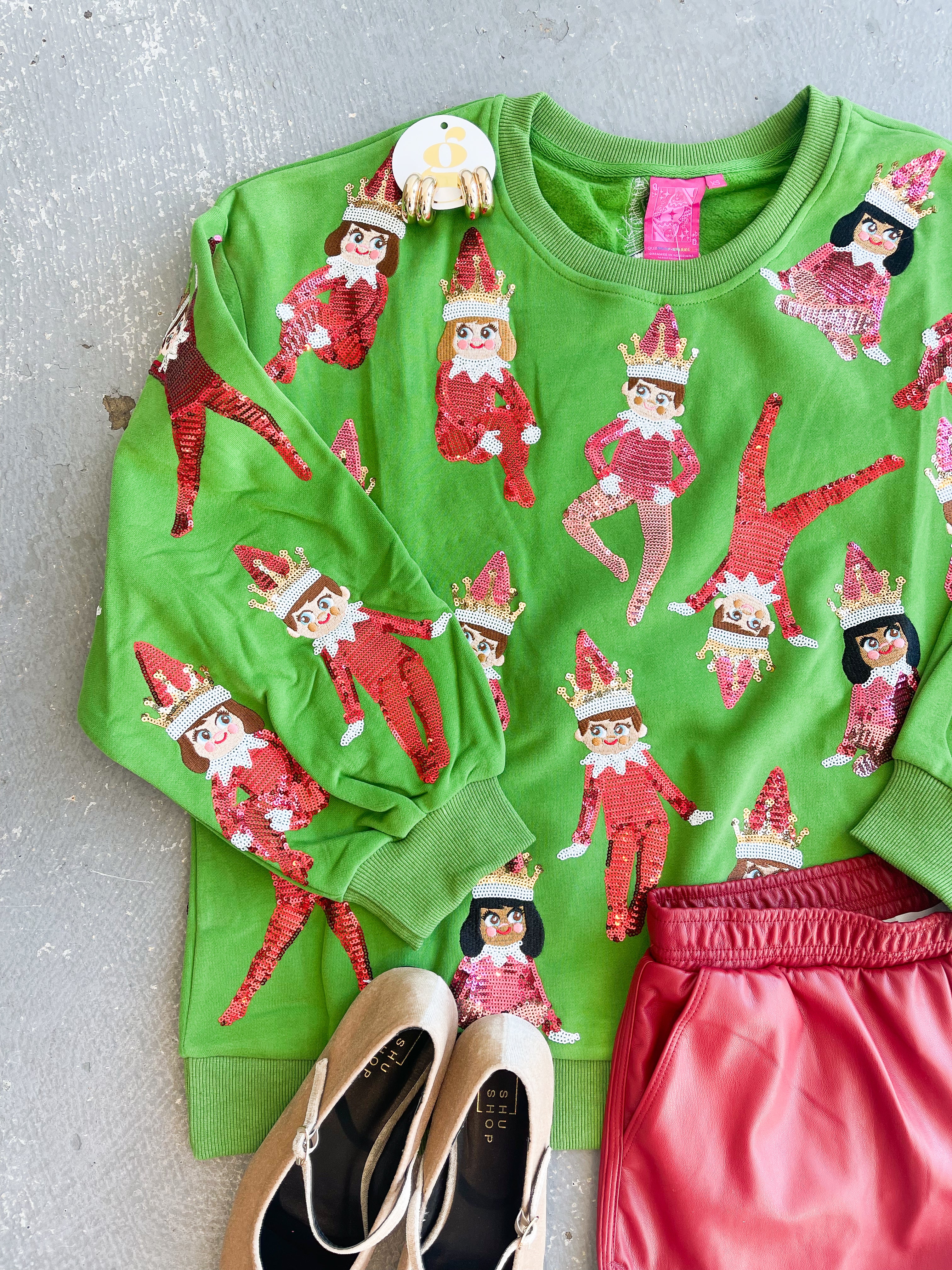 Queen of Sparkles Elf on the Shelf Sweatshirt