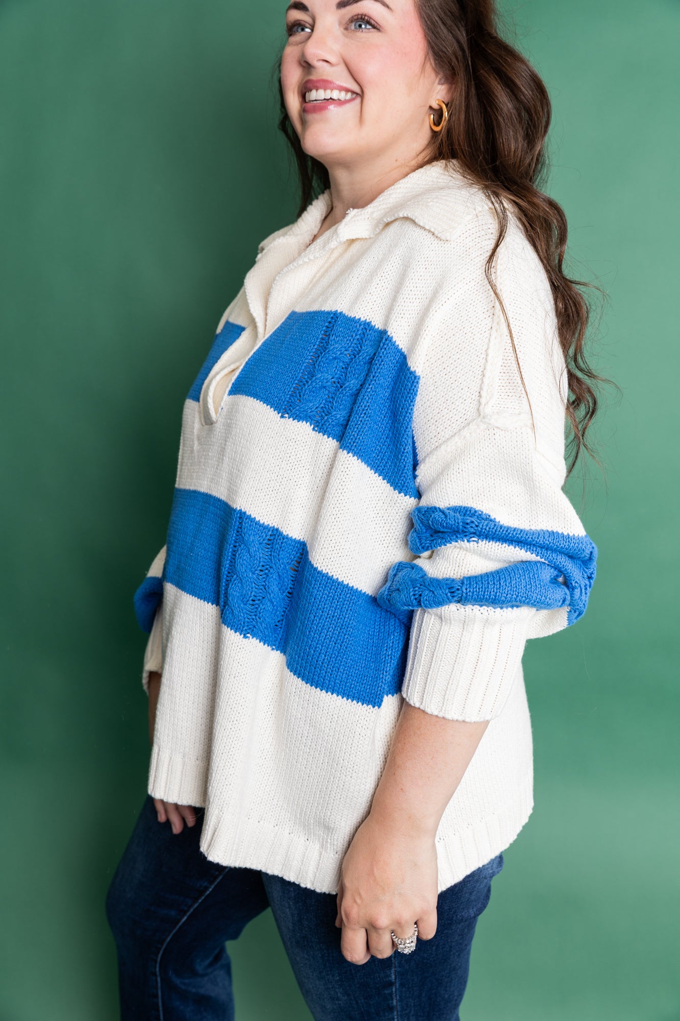 Plus Size Sandy Shoreline Sweater