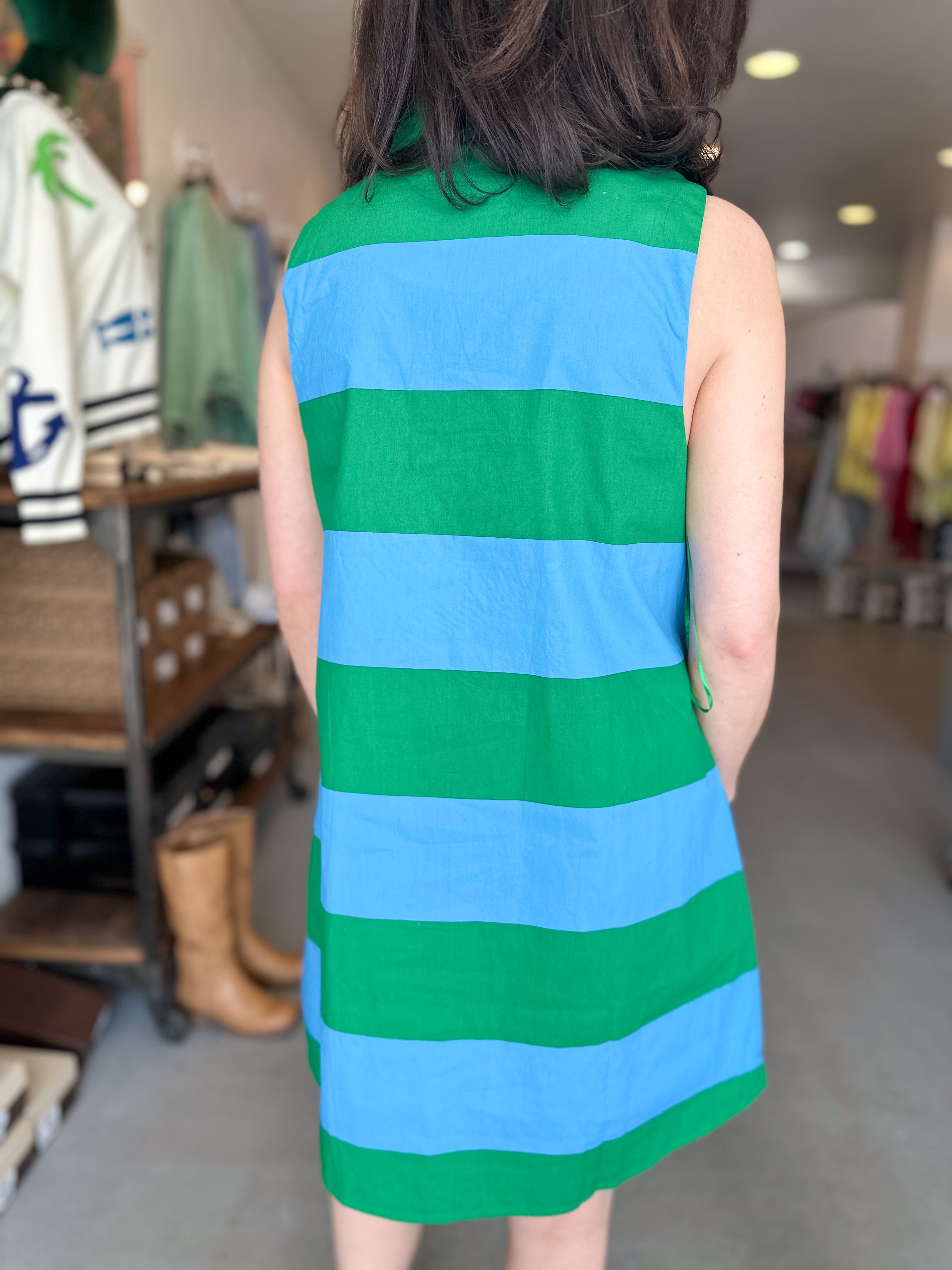 Valdy Striped Mini Dress