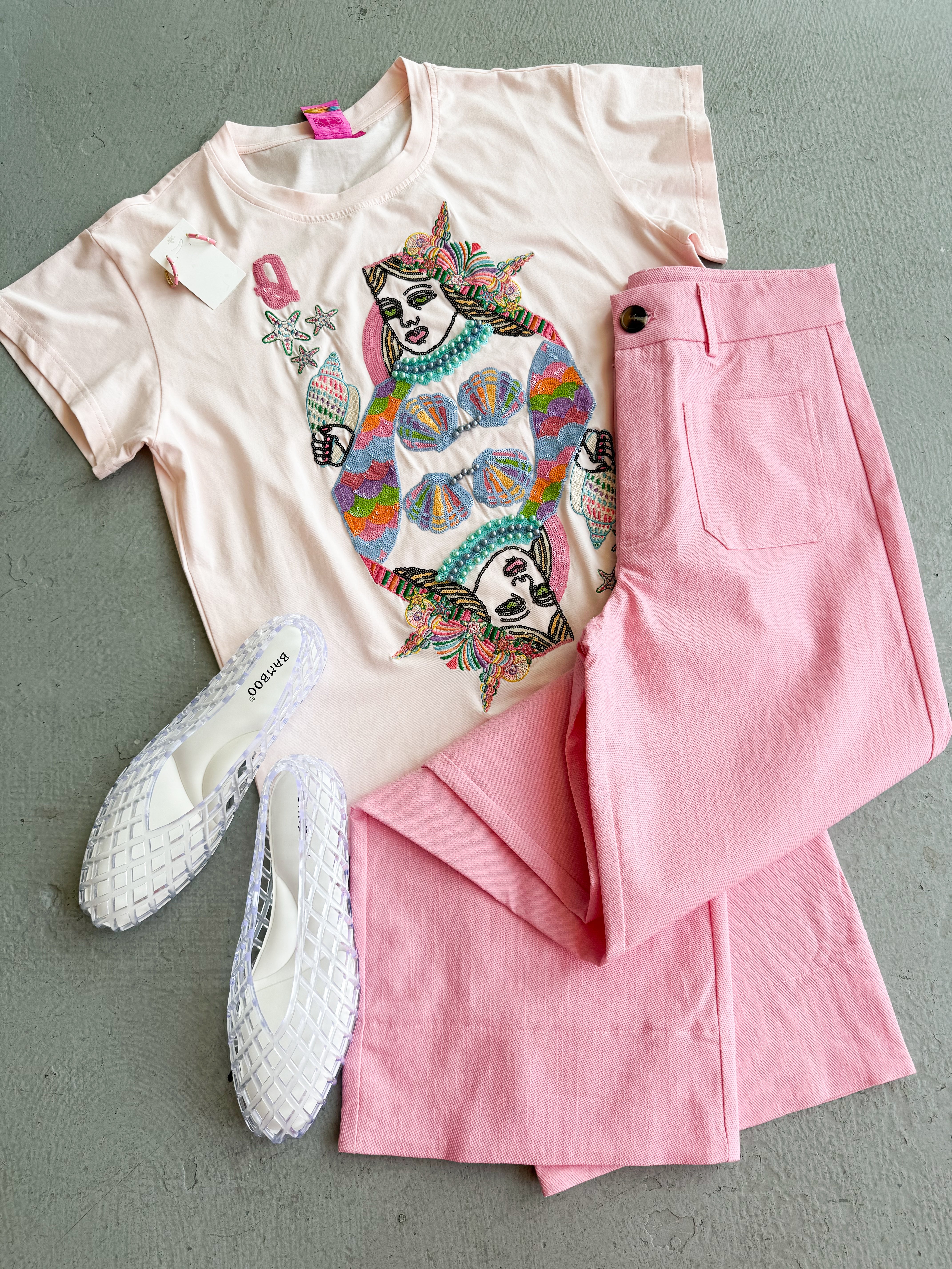 Queen of Sparkles Queen of the Sea Card Tee