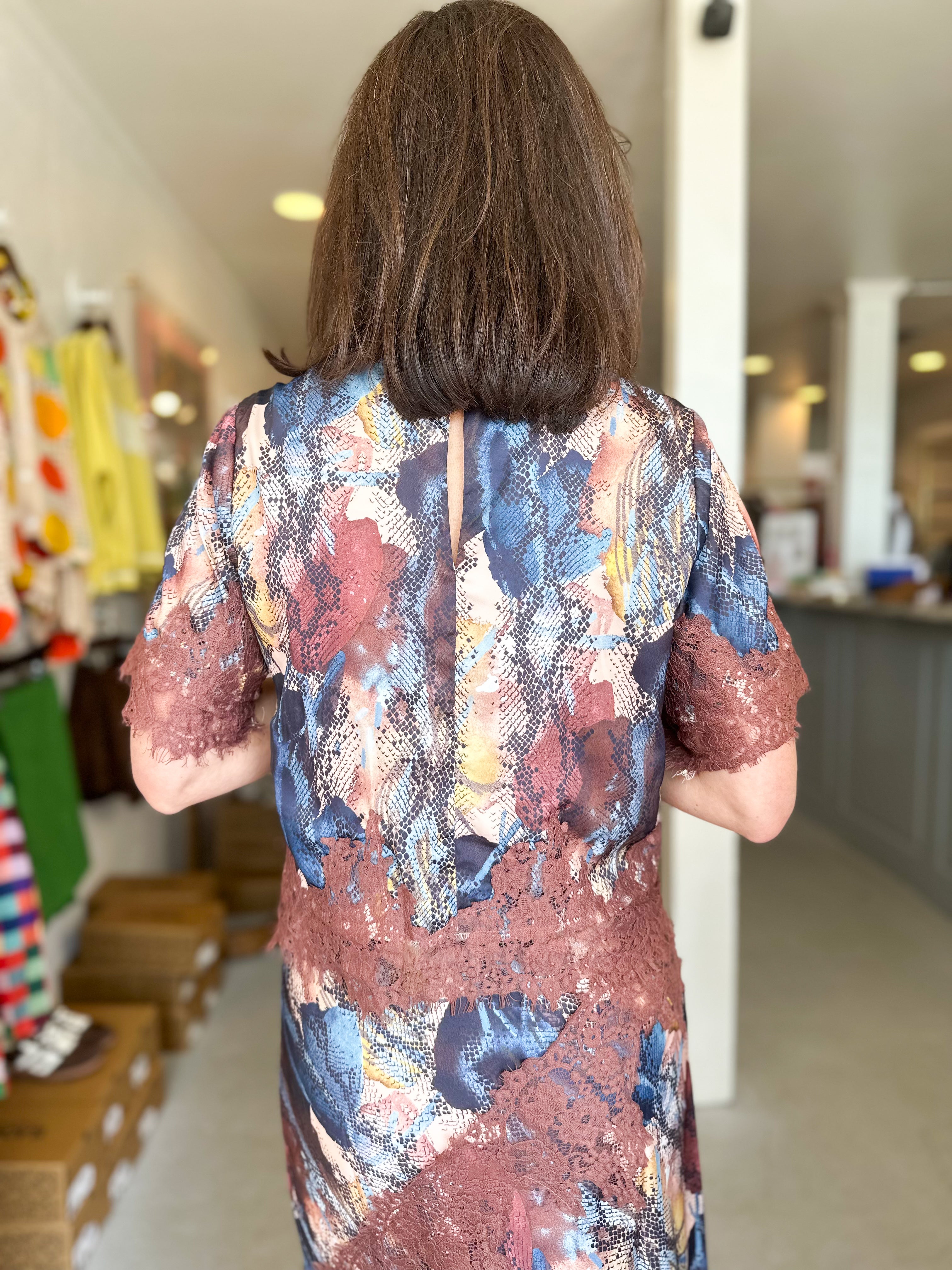 Silk Patterned Blouse