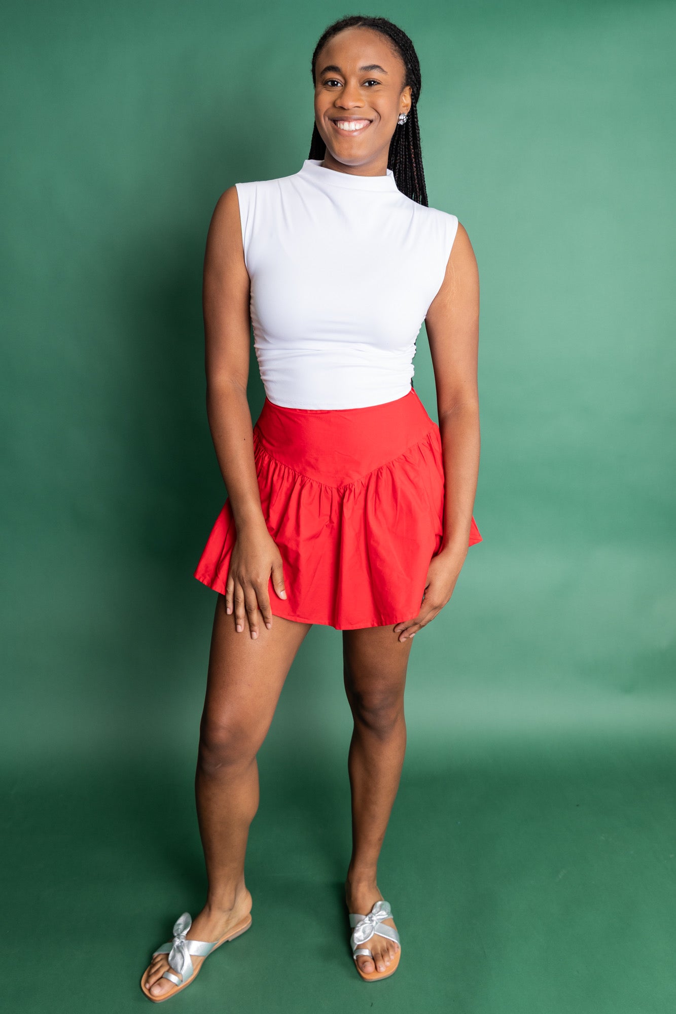 Poplin Mini Skirt
