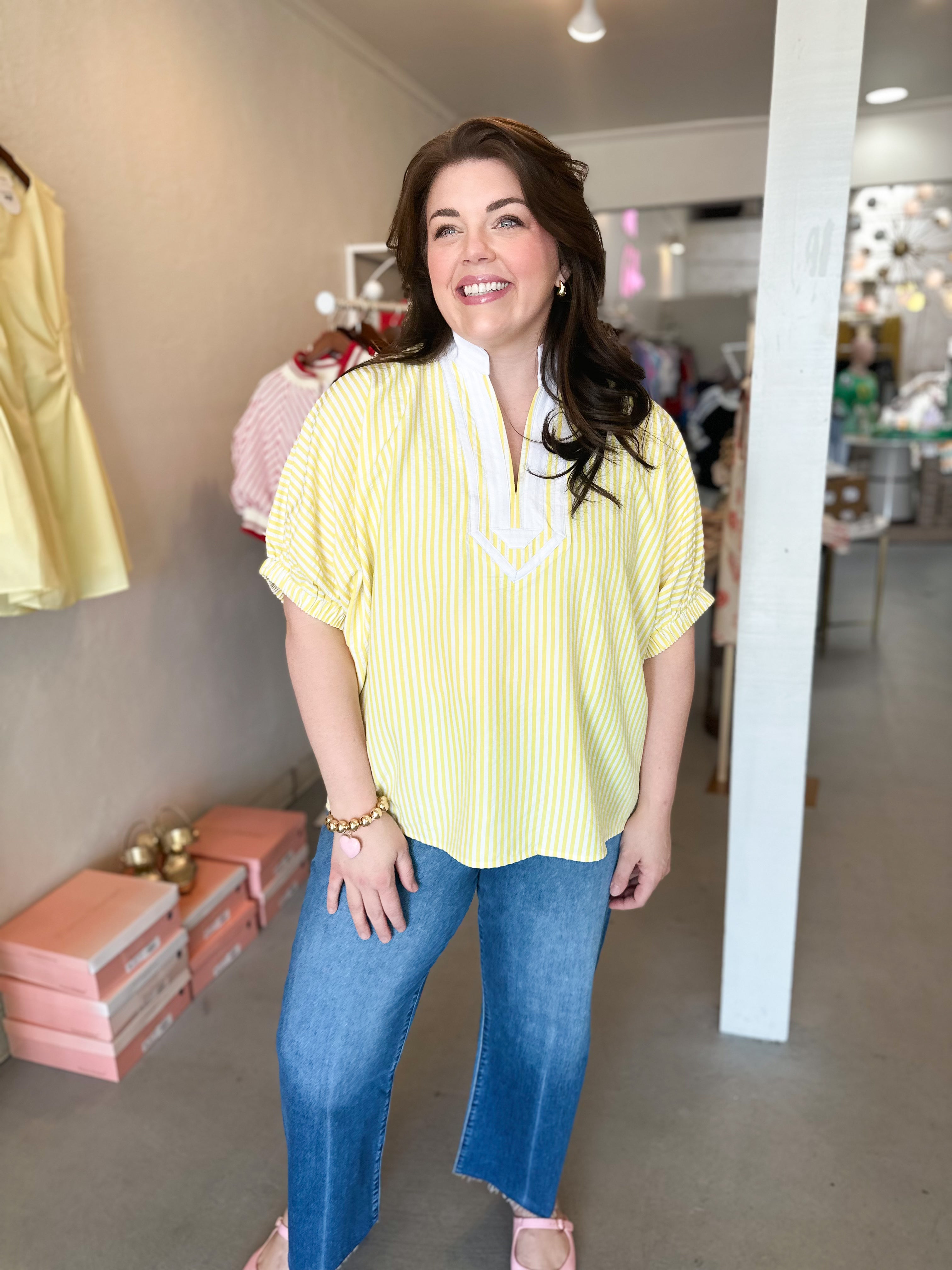 Plus Size Luxe Lemon Top