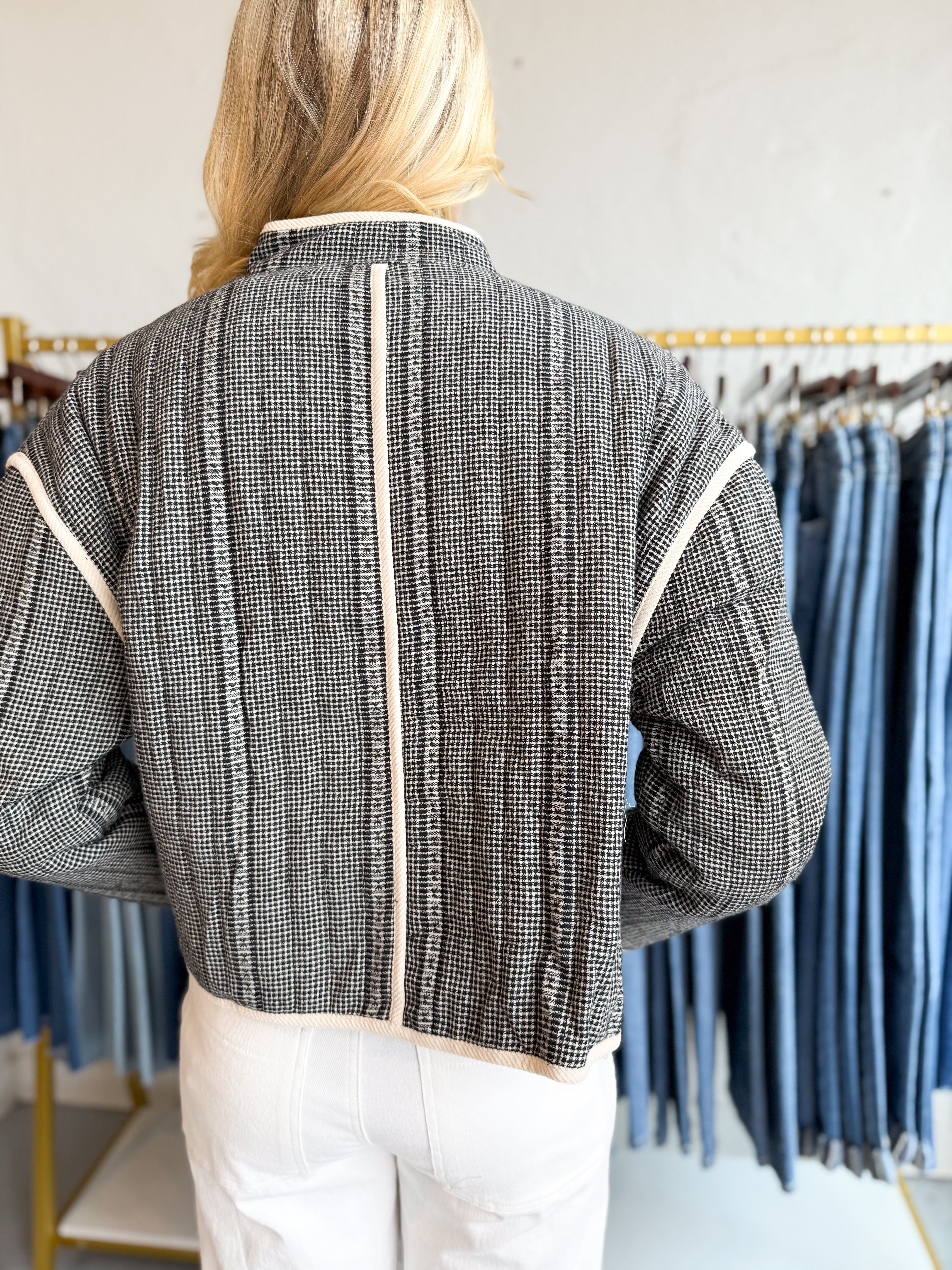 Heart Pocket Quilted Jacket