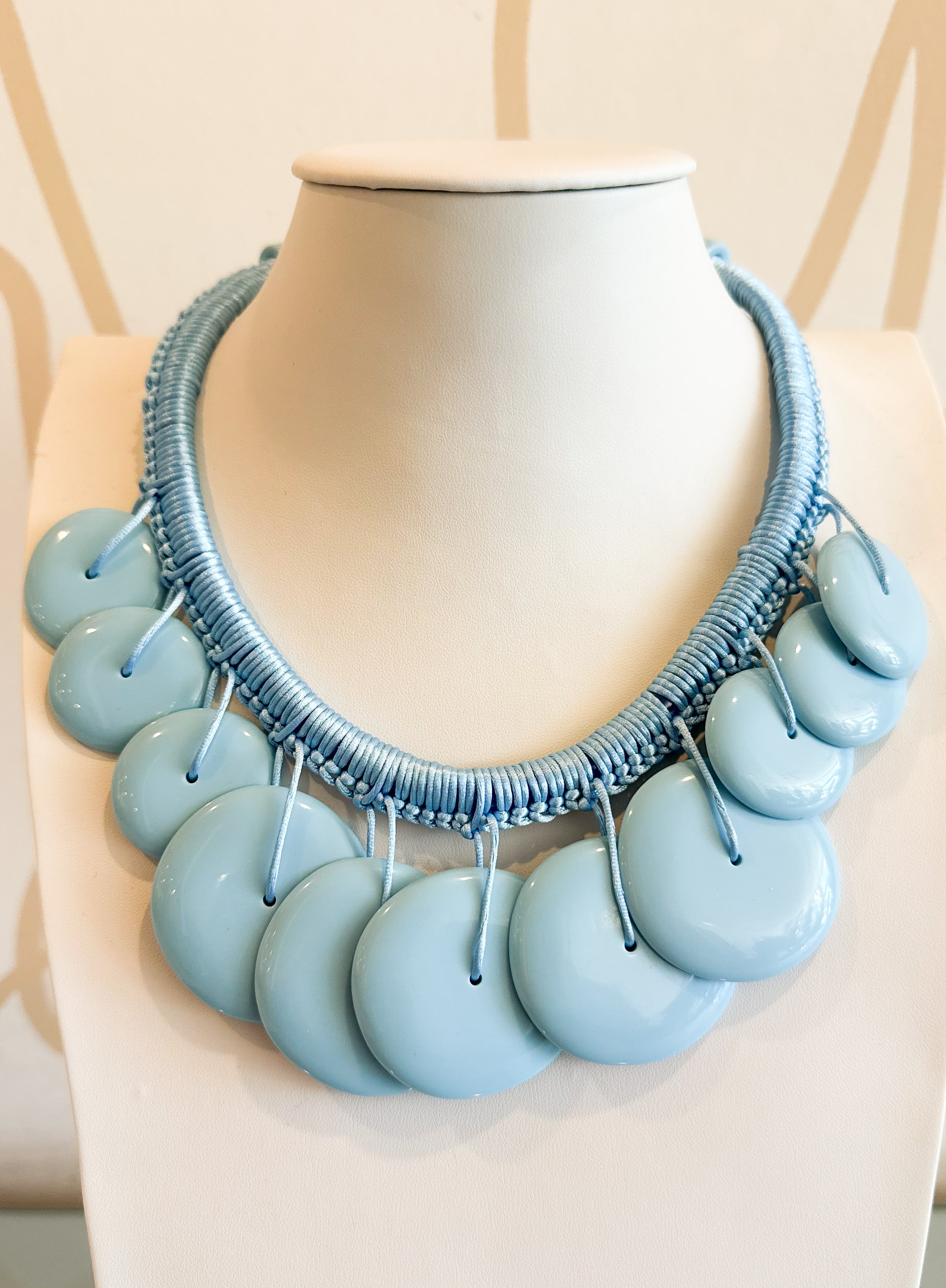 Round Charm Cord Necklace