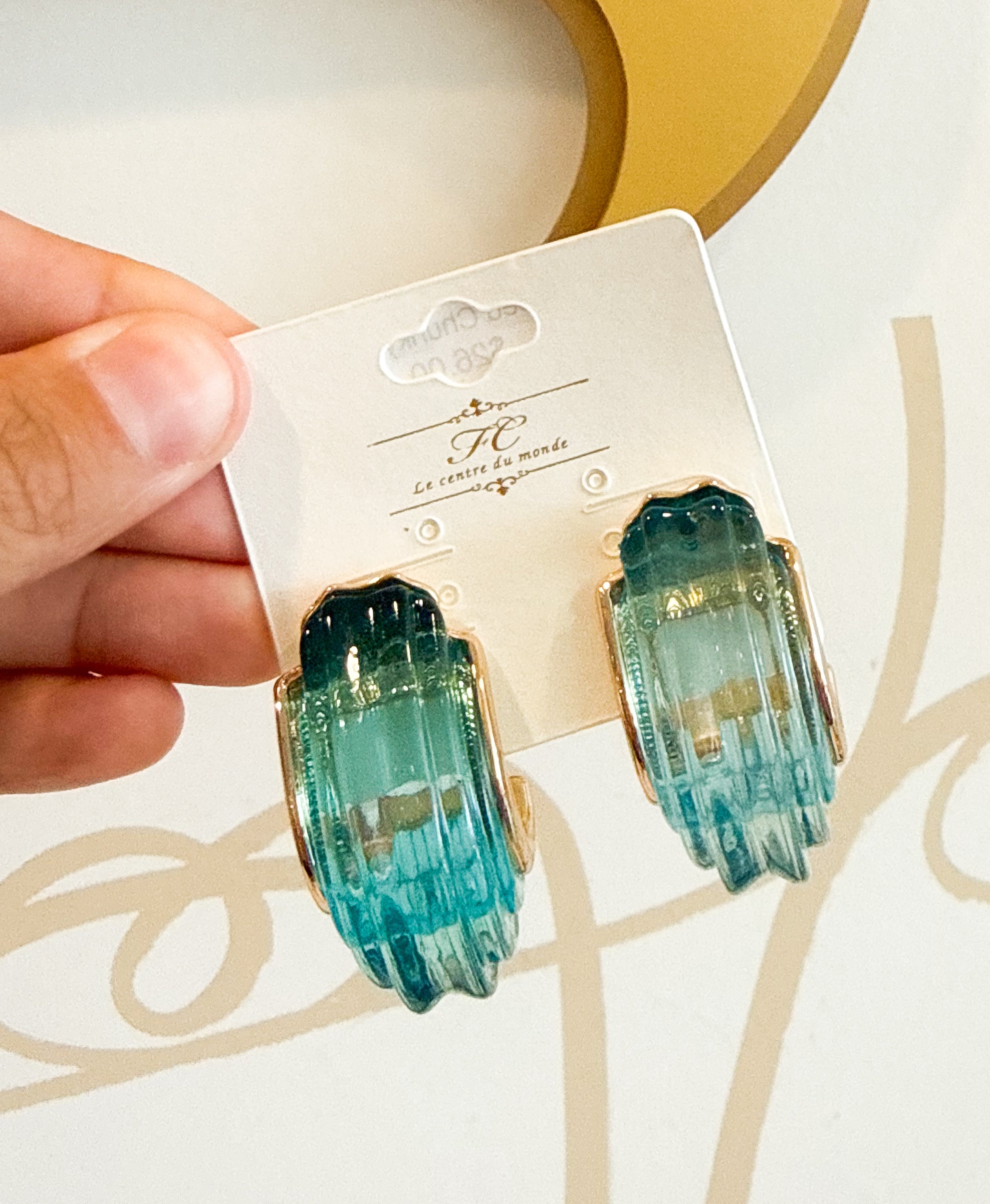 Ribbed Chunky Ice Hoops