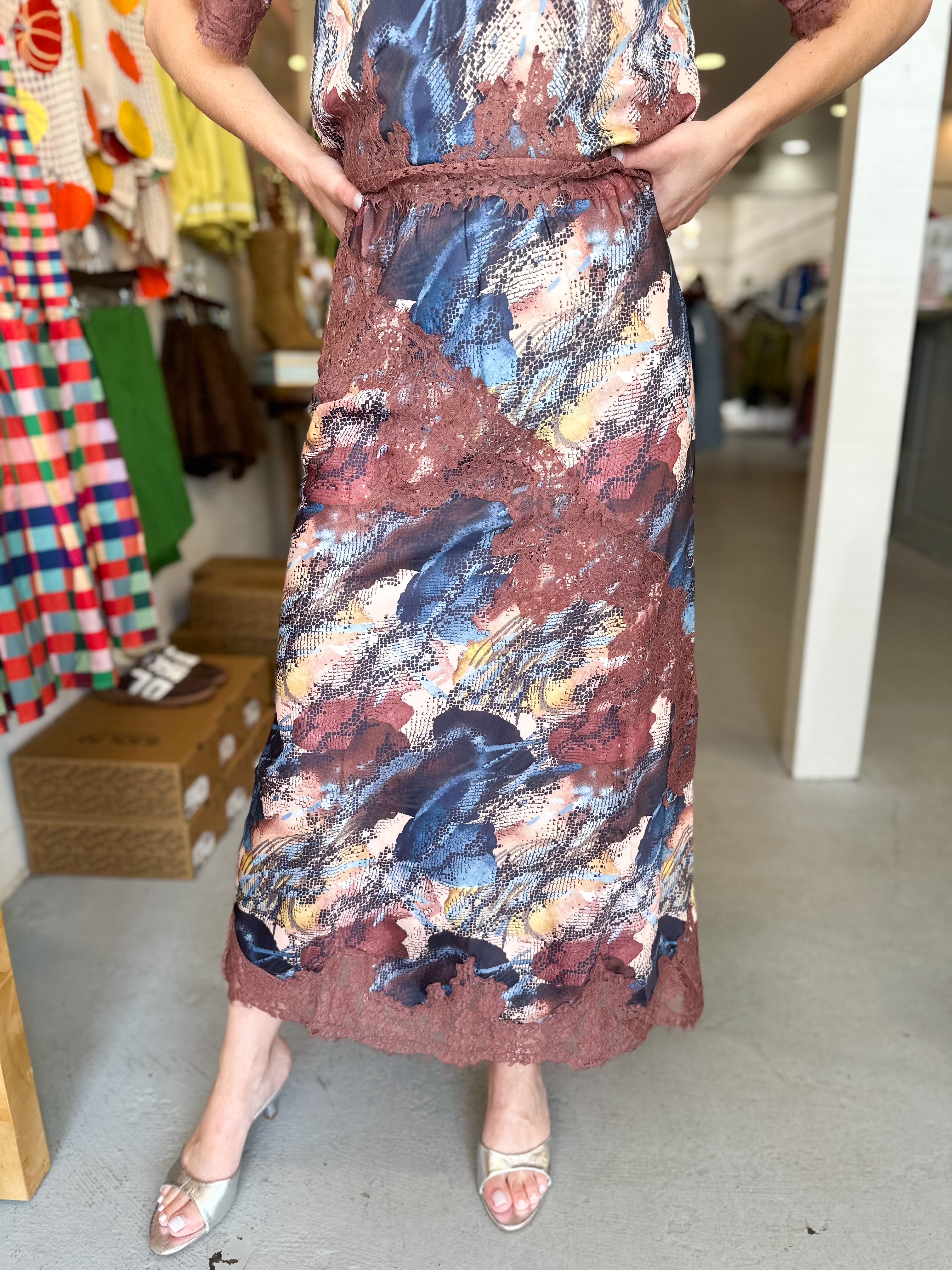 Silk Pattern Skirt