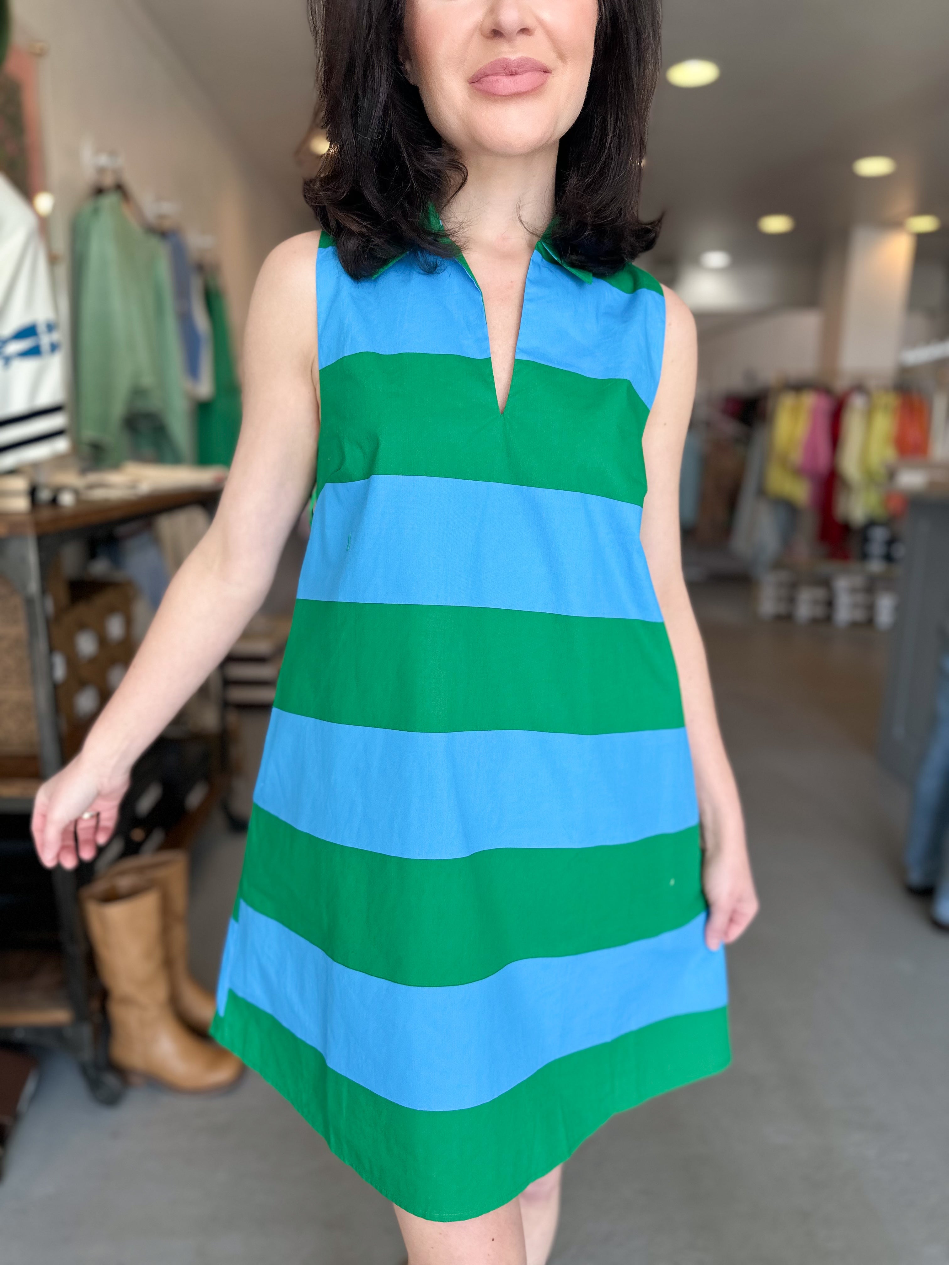 Valdy Striped Mini Dress