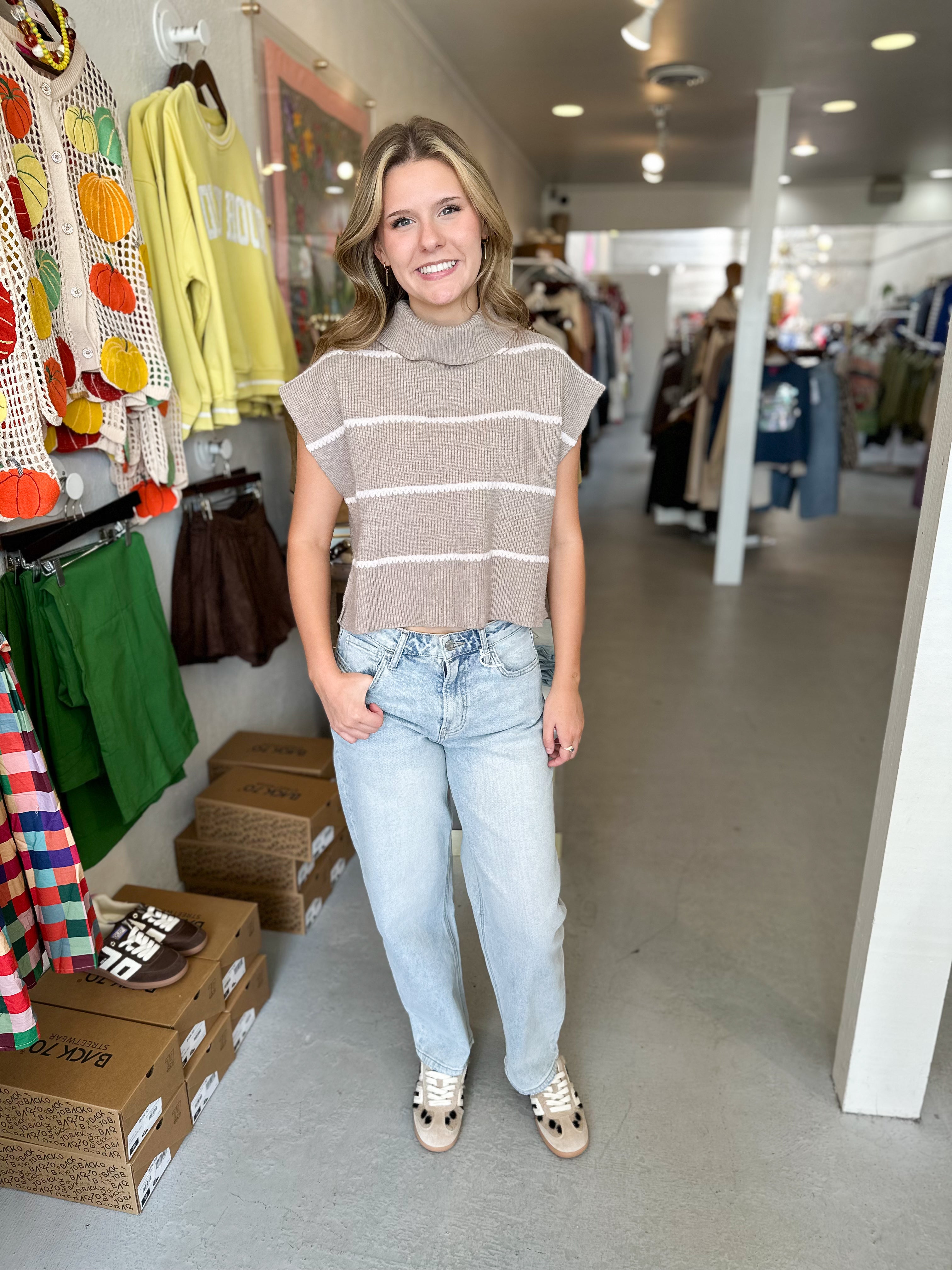 Turtleneck Sweater Vest