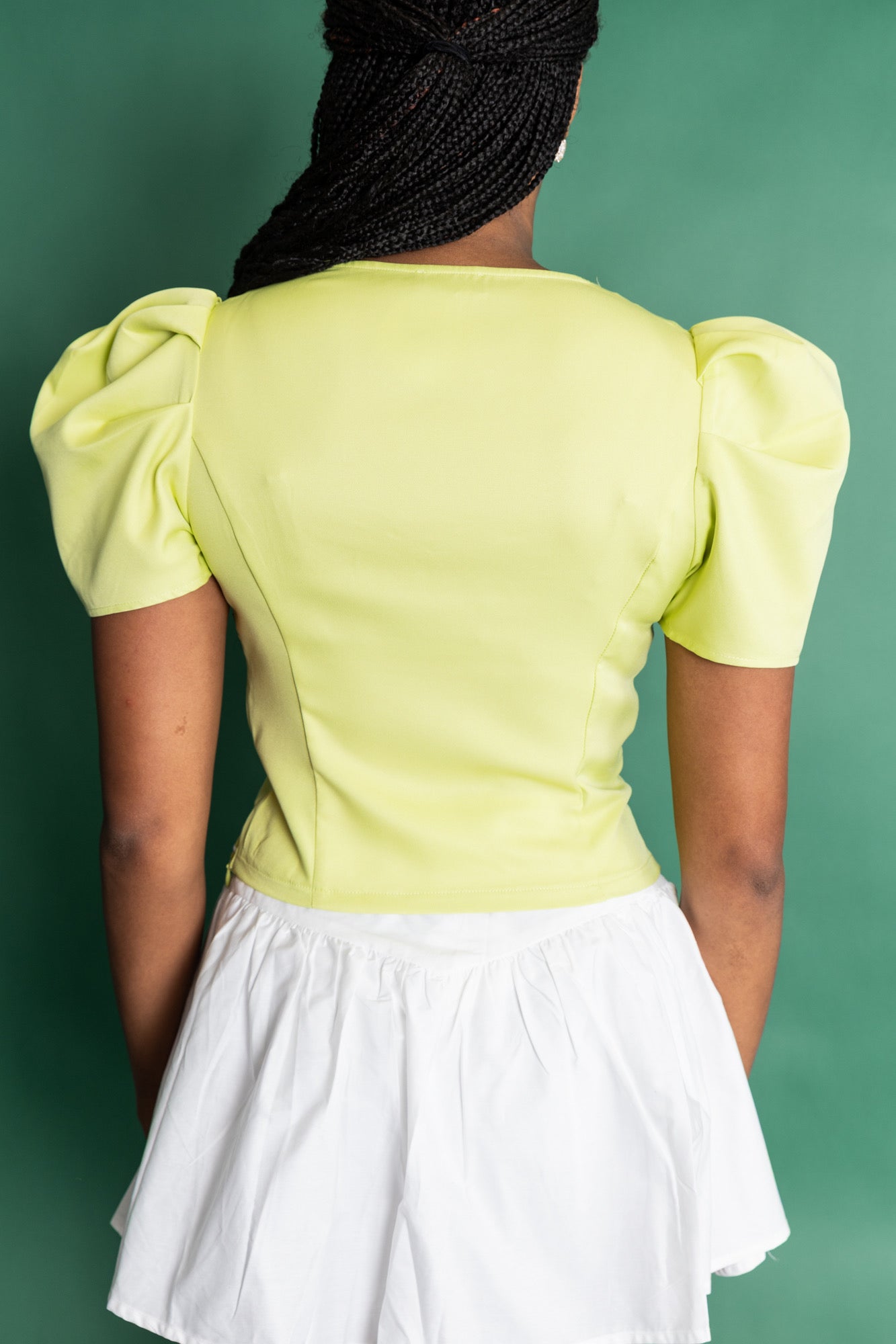 V-Neck Piping Detail Top