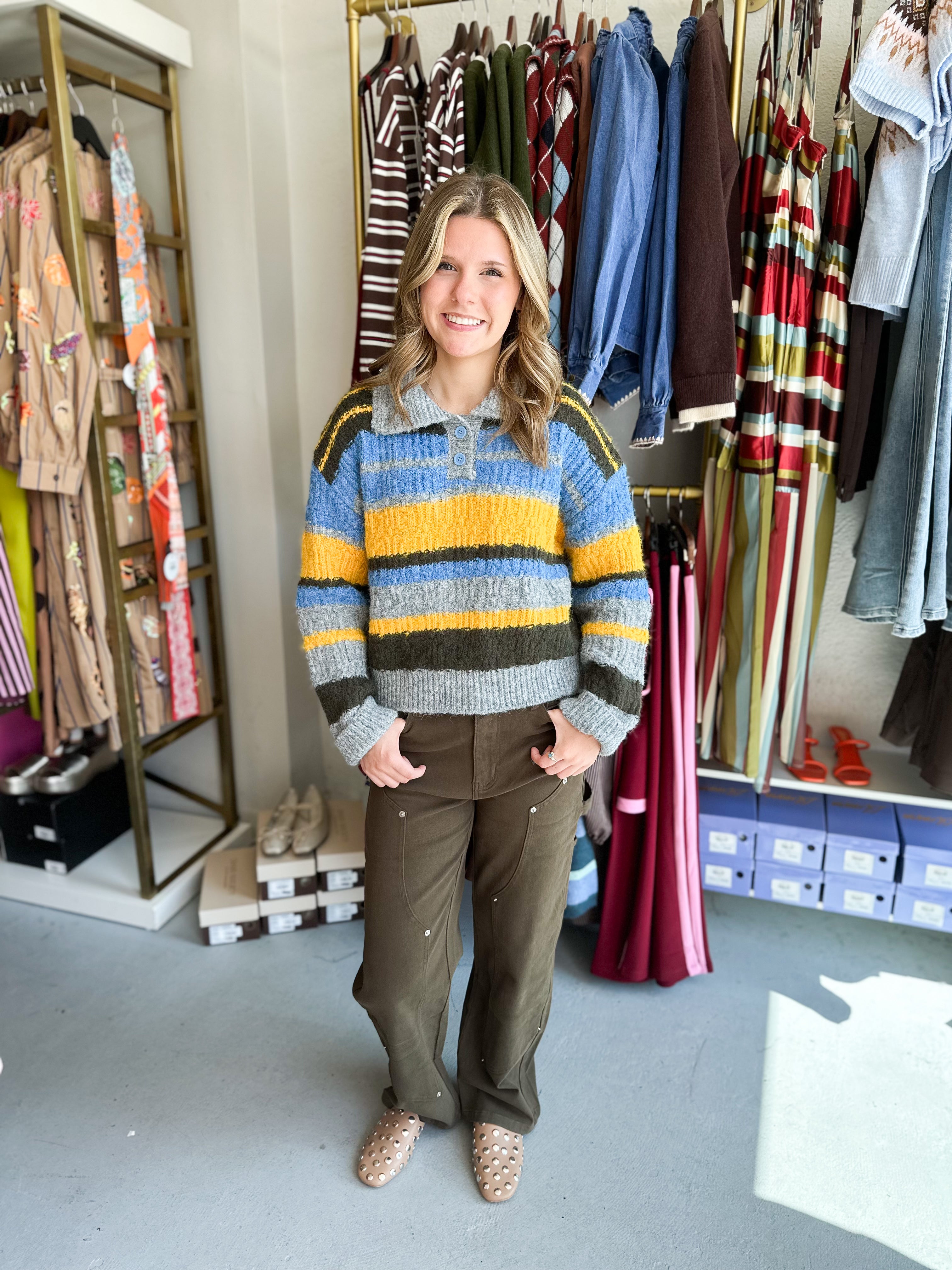 Retro Stripe Sweater