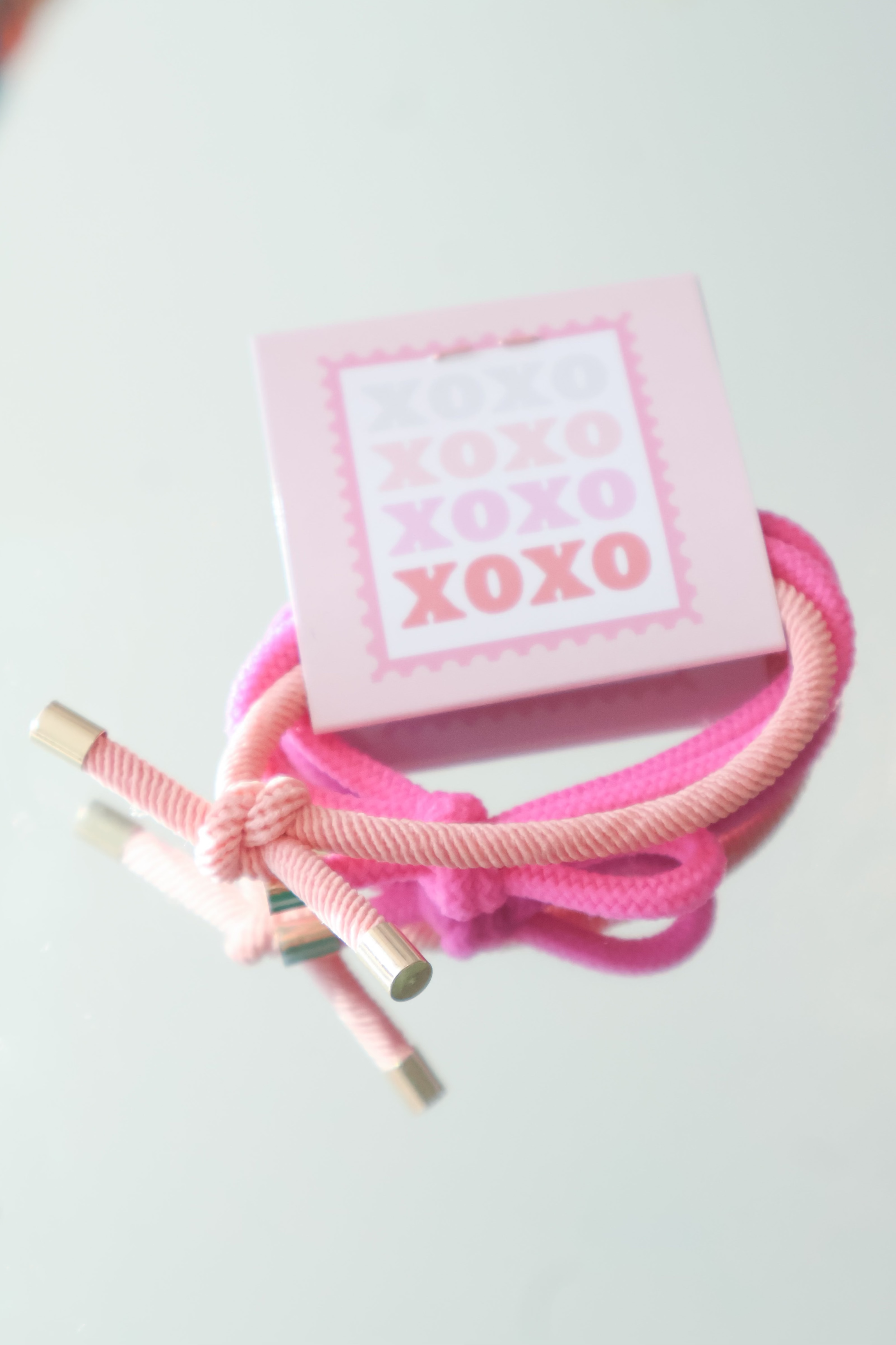 Pink XOXO Hair Tie