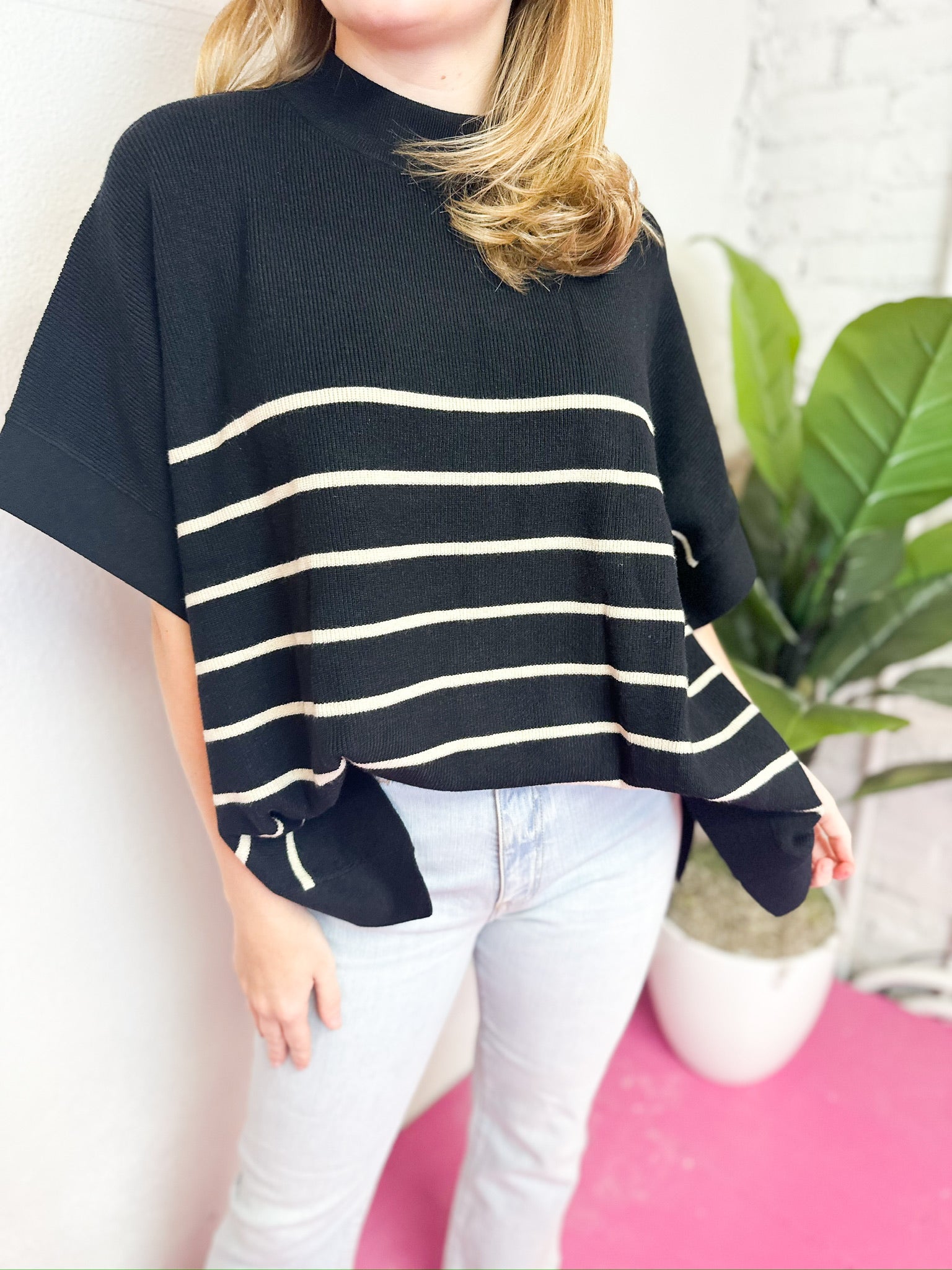 Striped Knit Top