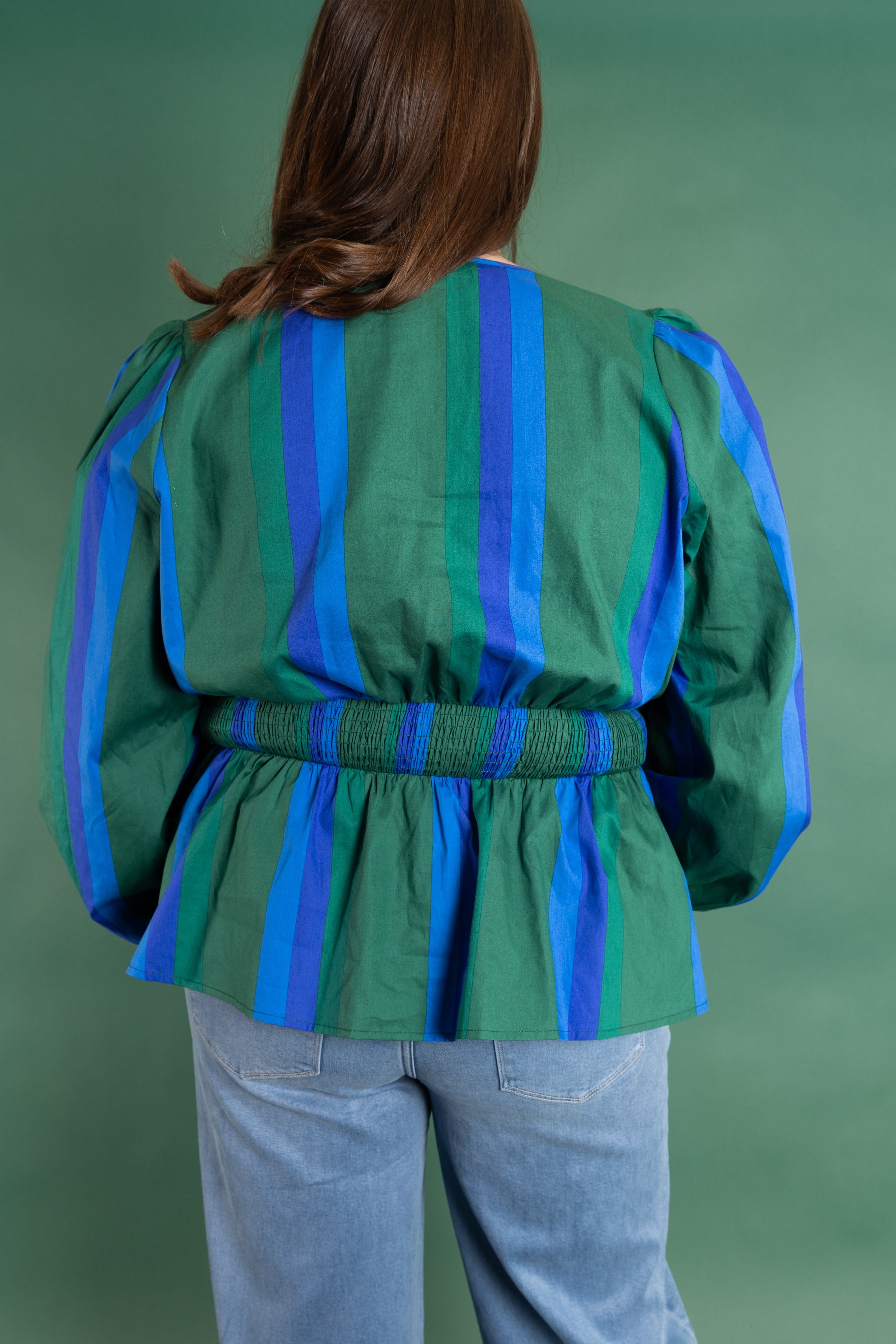 Plus Size Sweet Stripe Smock