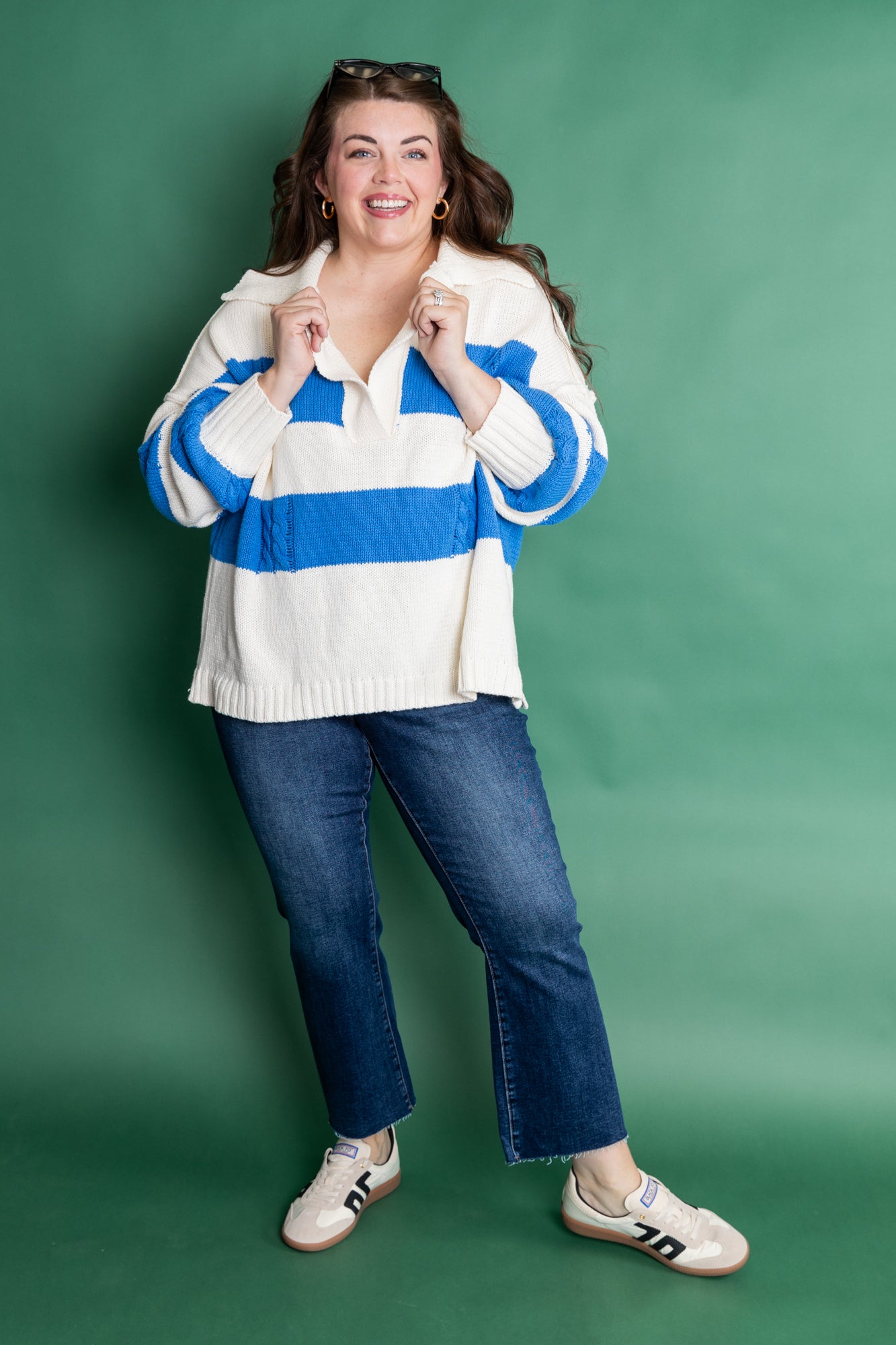 Plus Size Sandy Shoreline Sweater