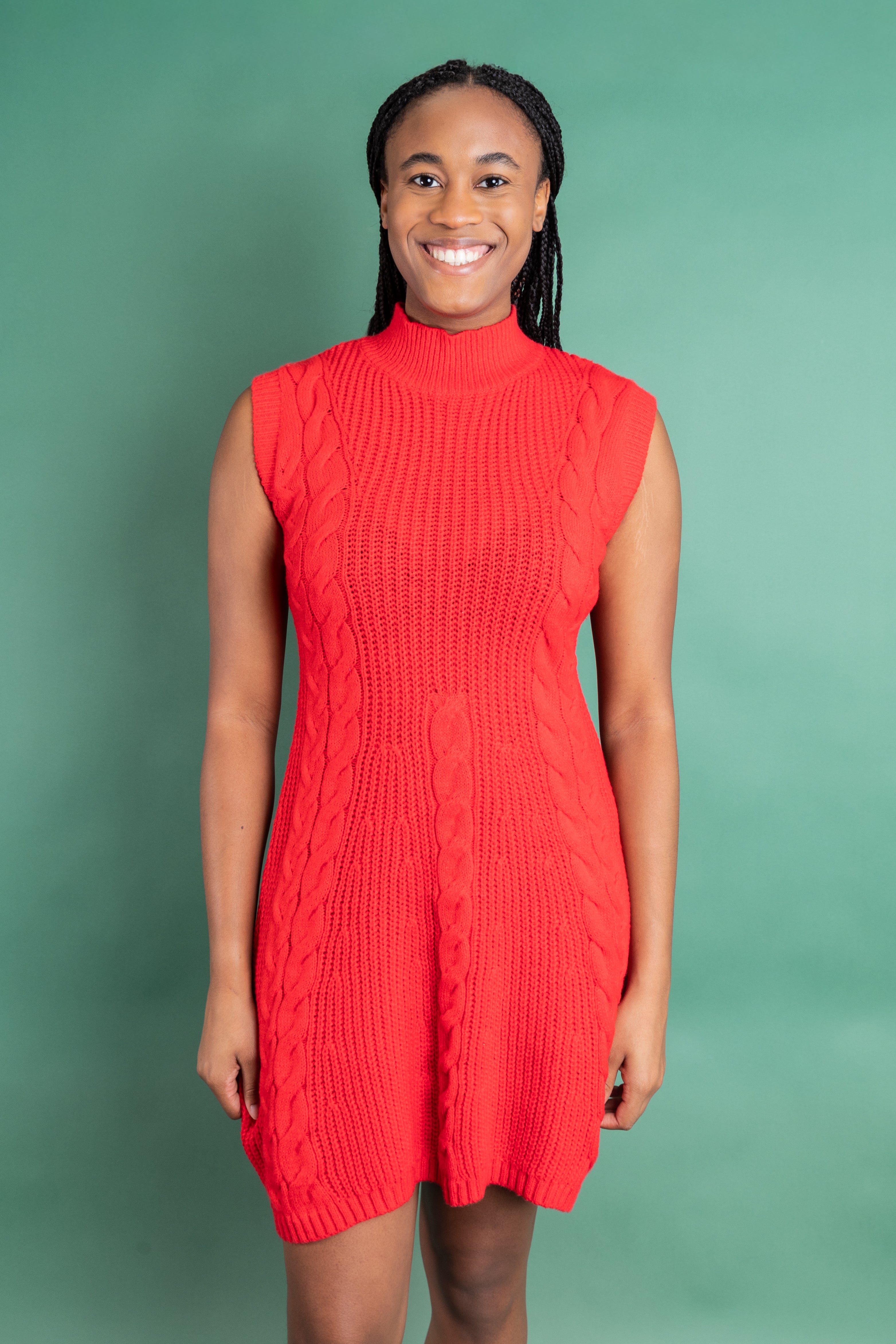 Crimson Cozy Dress