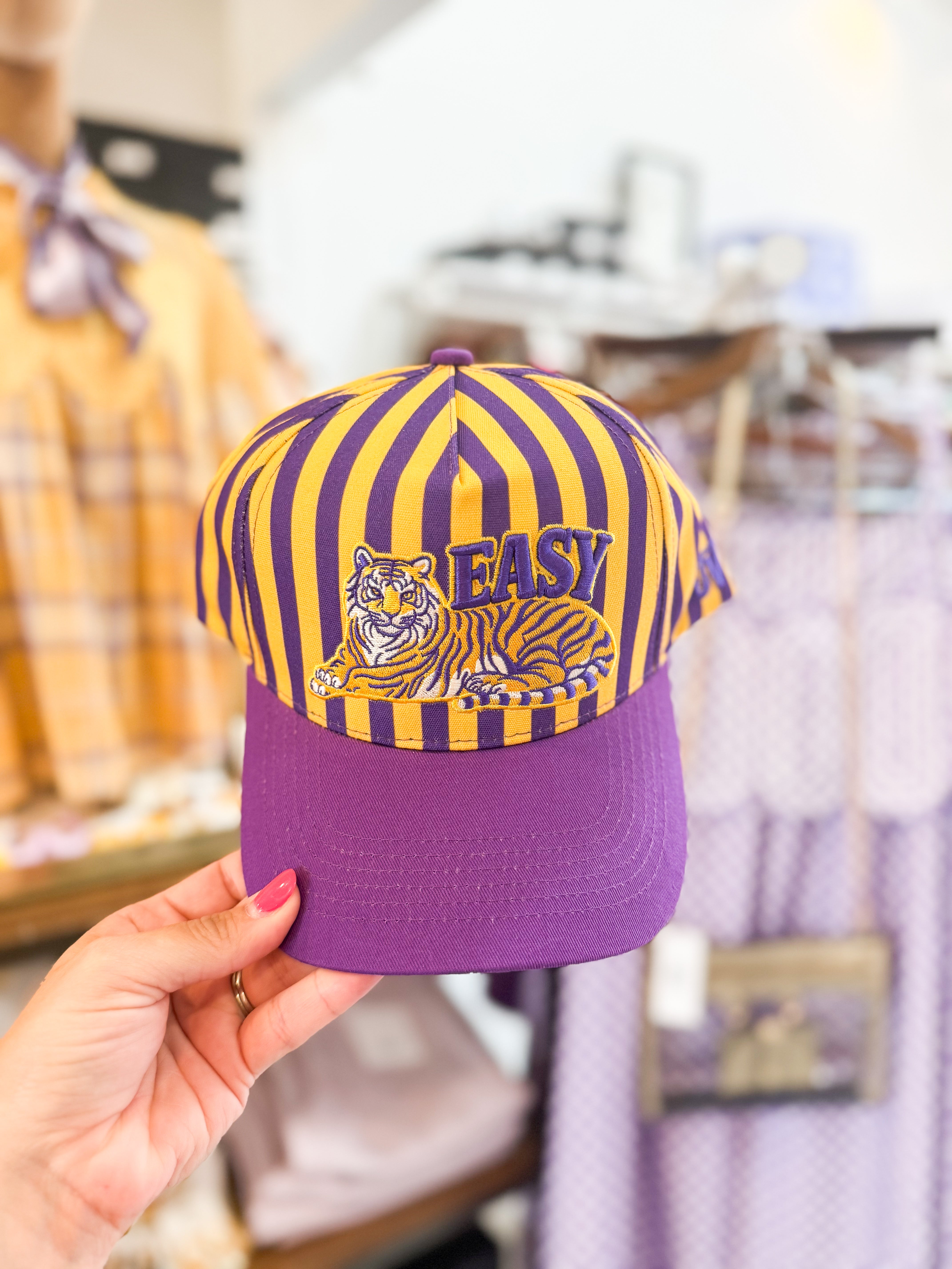 Easy Tiger Purple and Gold Cap
