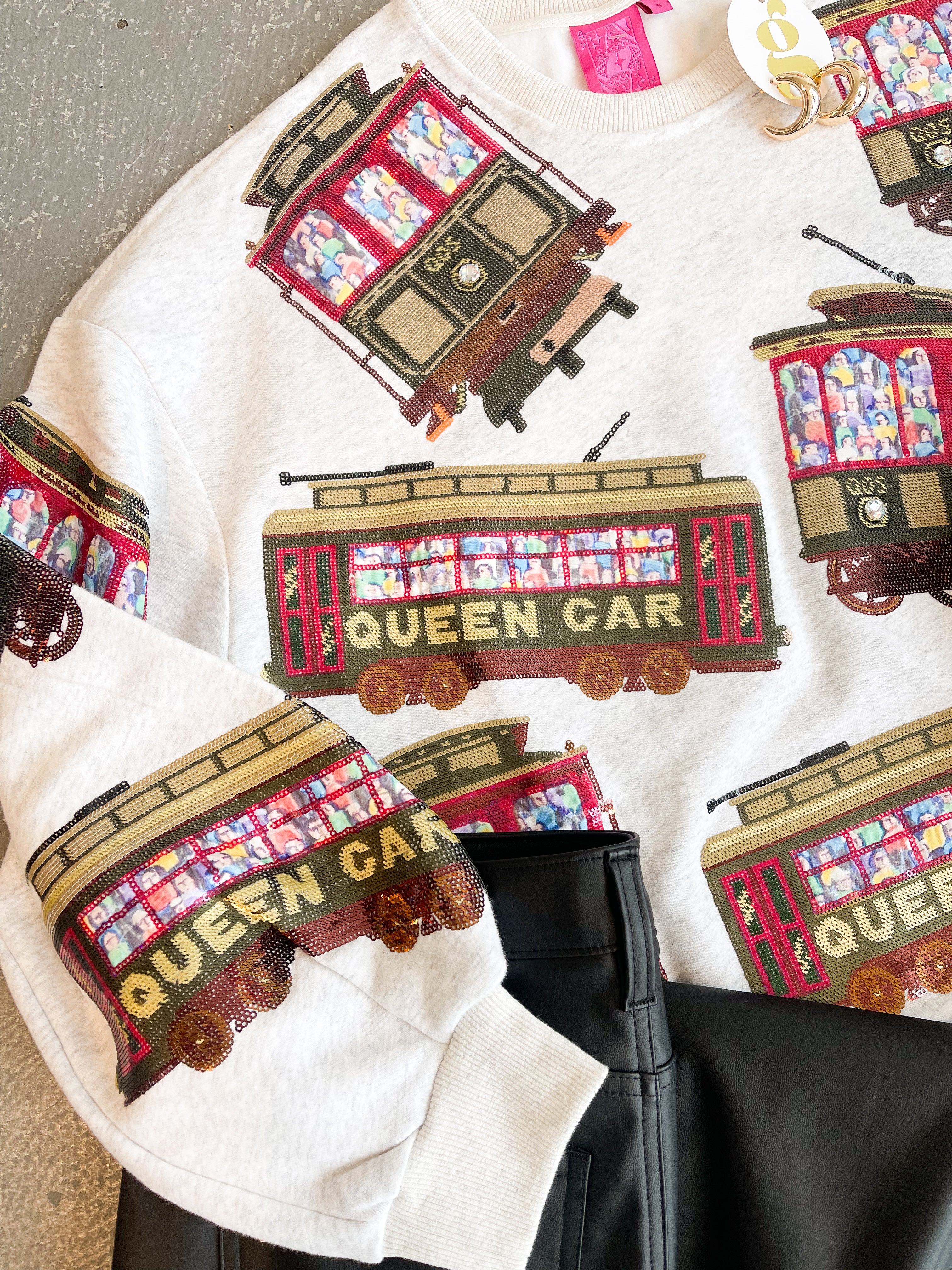 Queen of Sparkles Queen Car Sweatshirt