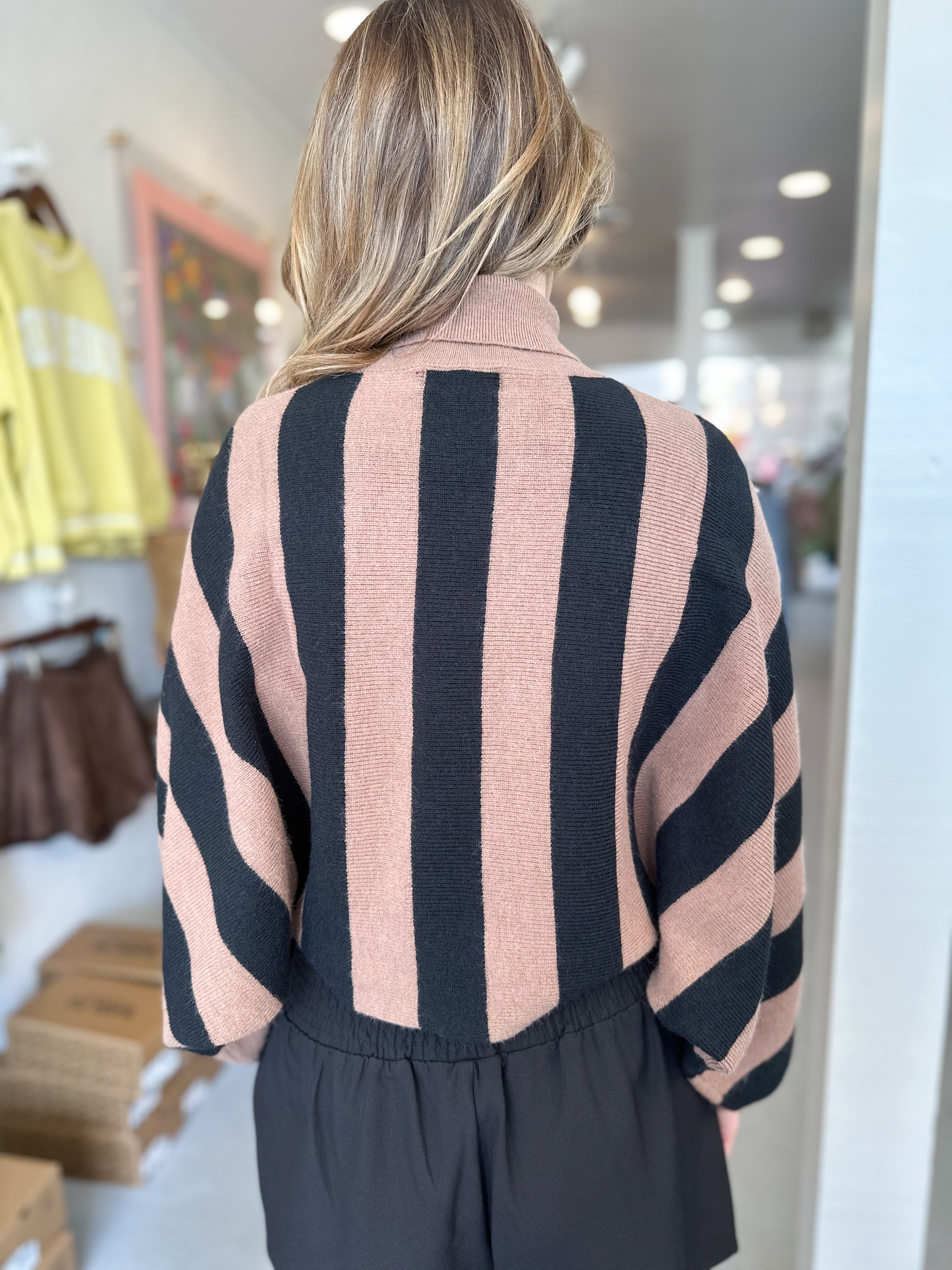 Batwing Turtleneck Sweater