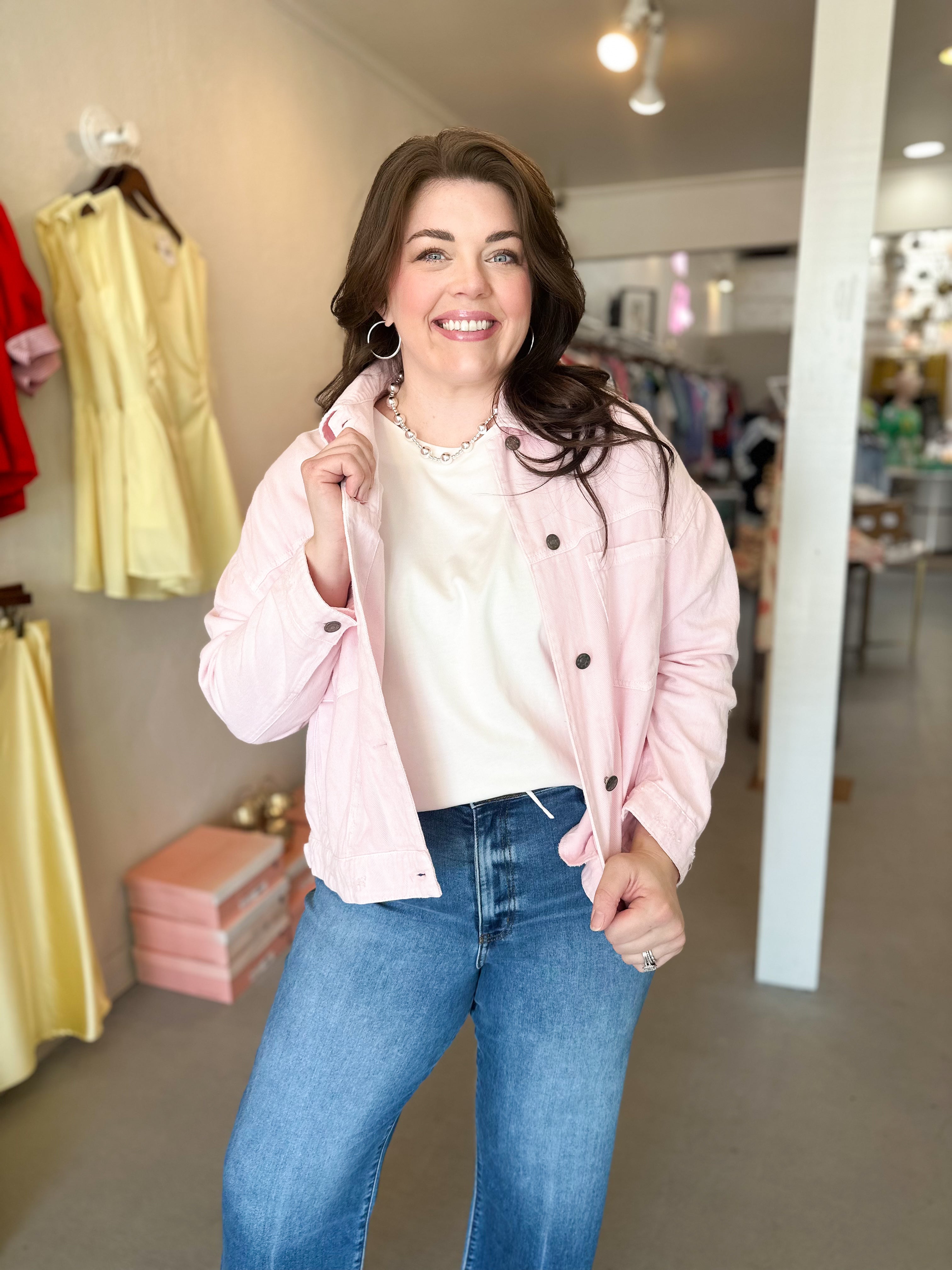 Back Pleated Boyfriend Jacket