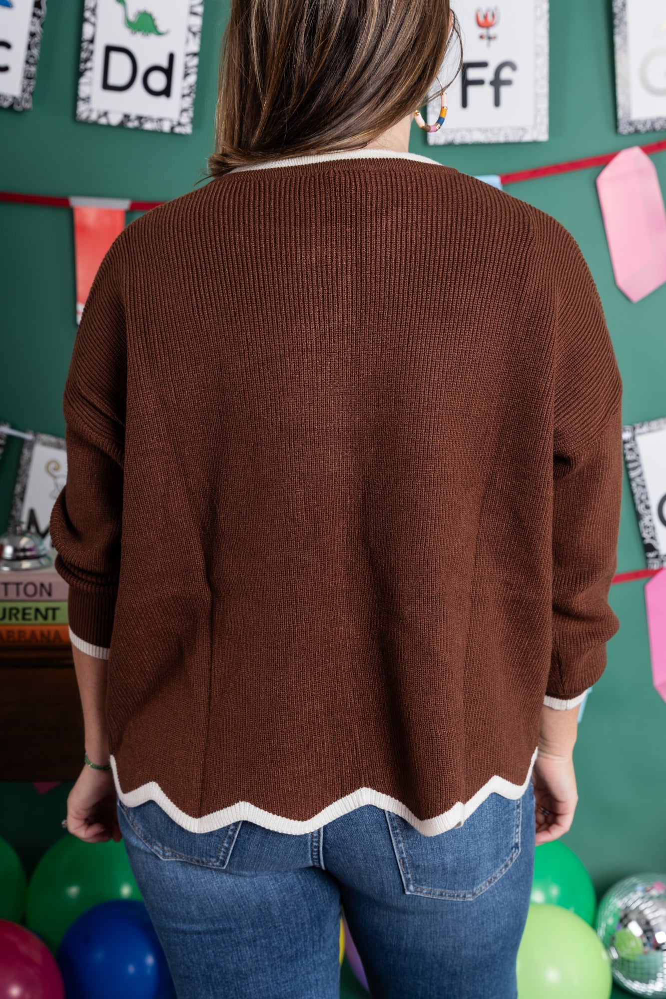 Scallop Detail Sweater
