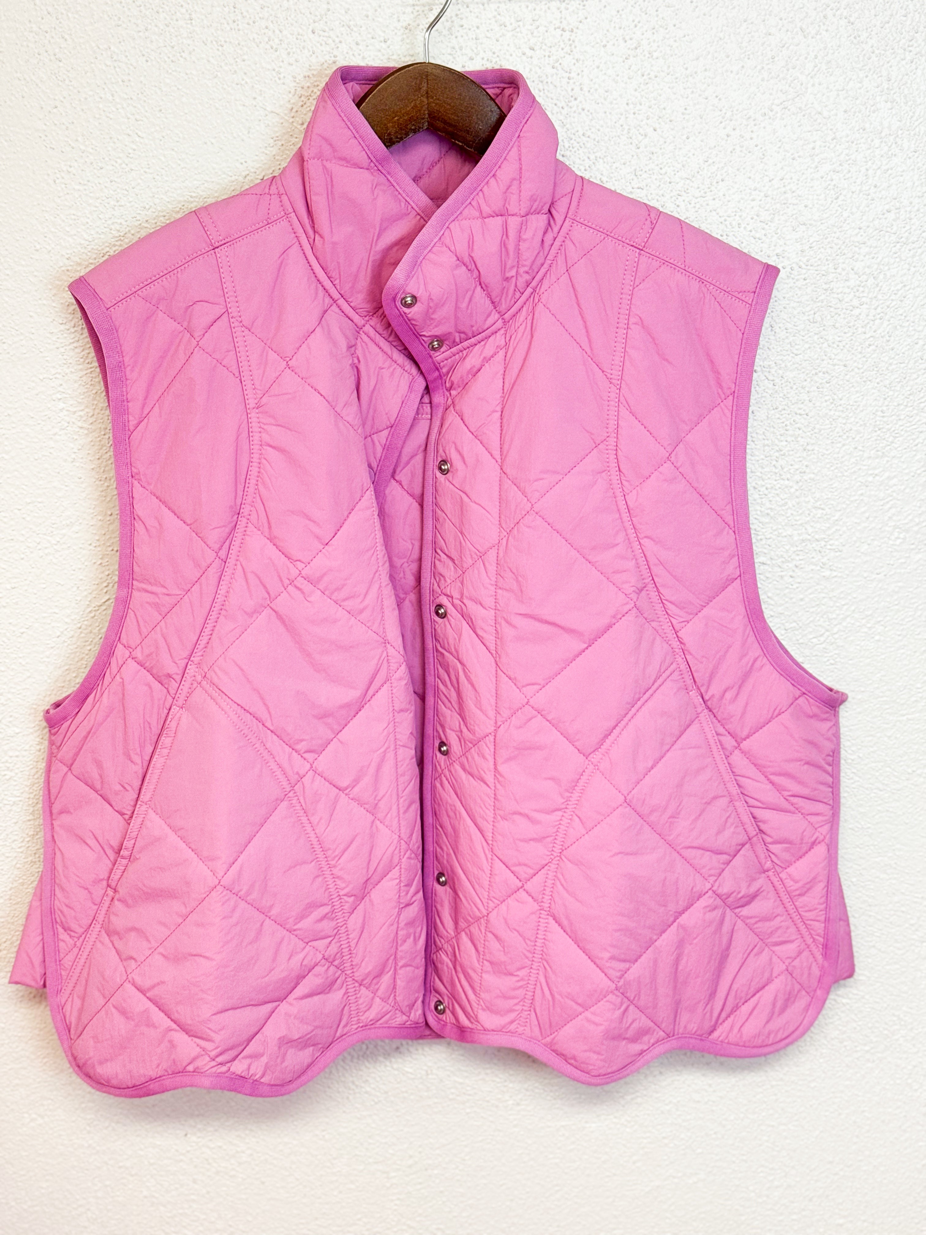 Plus Size Bubble Quilted Vest