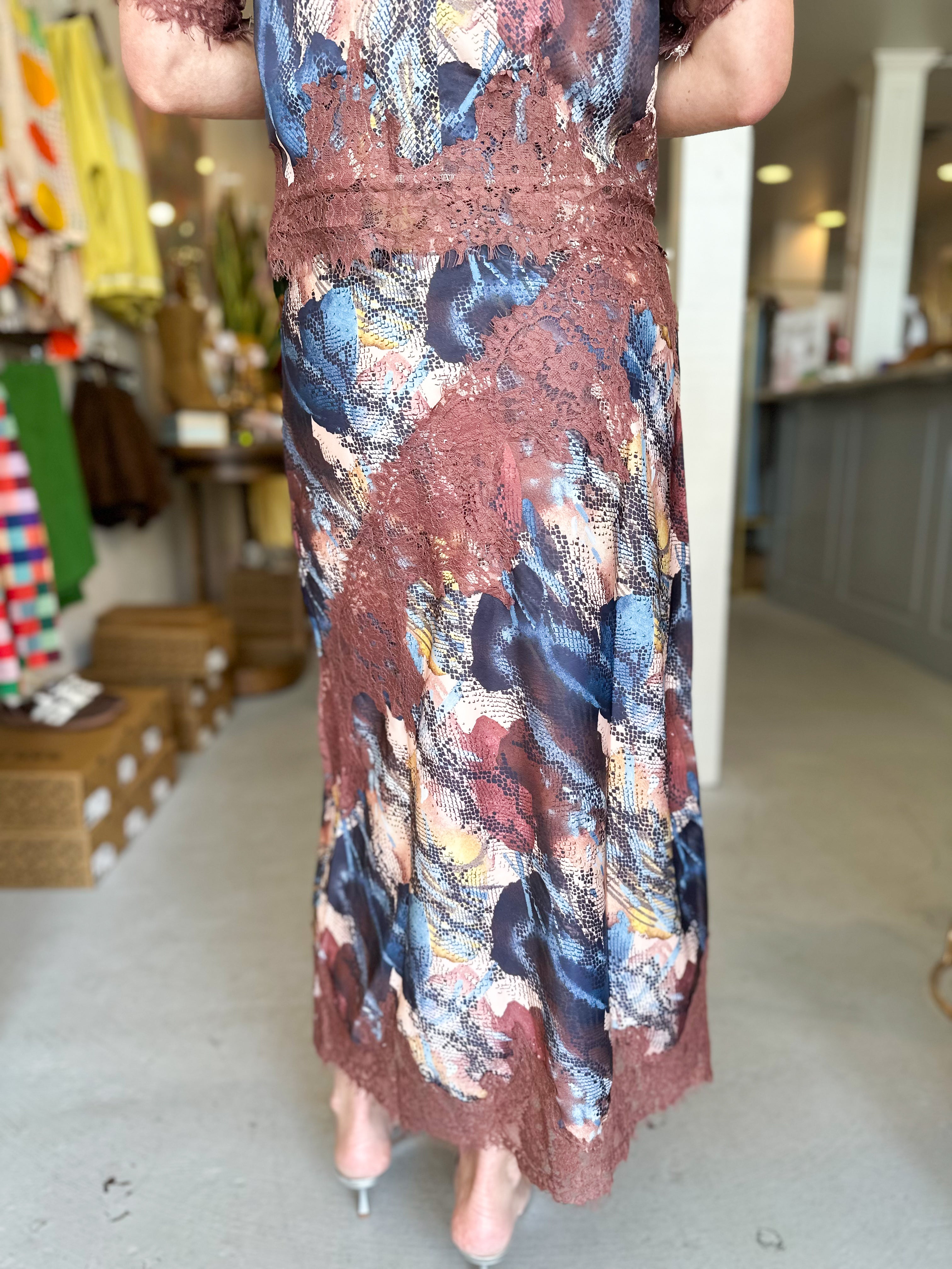Silk Pattern Skirt