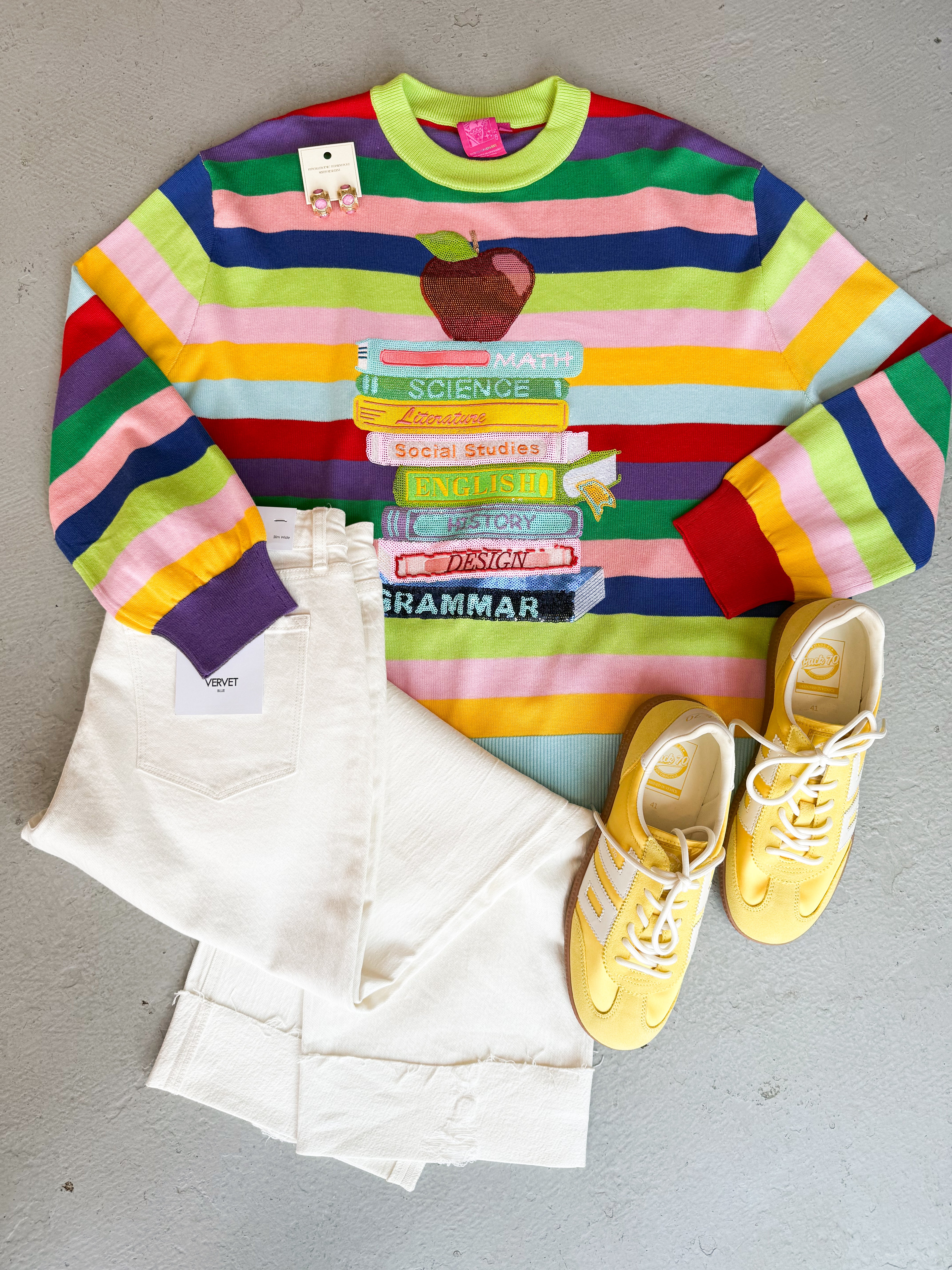 Queen of Sparkles Multi Stripe Book Stack