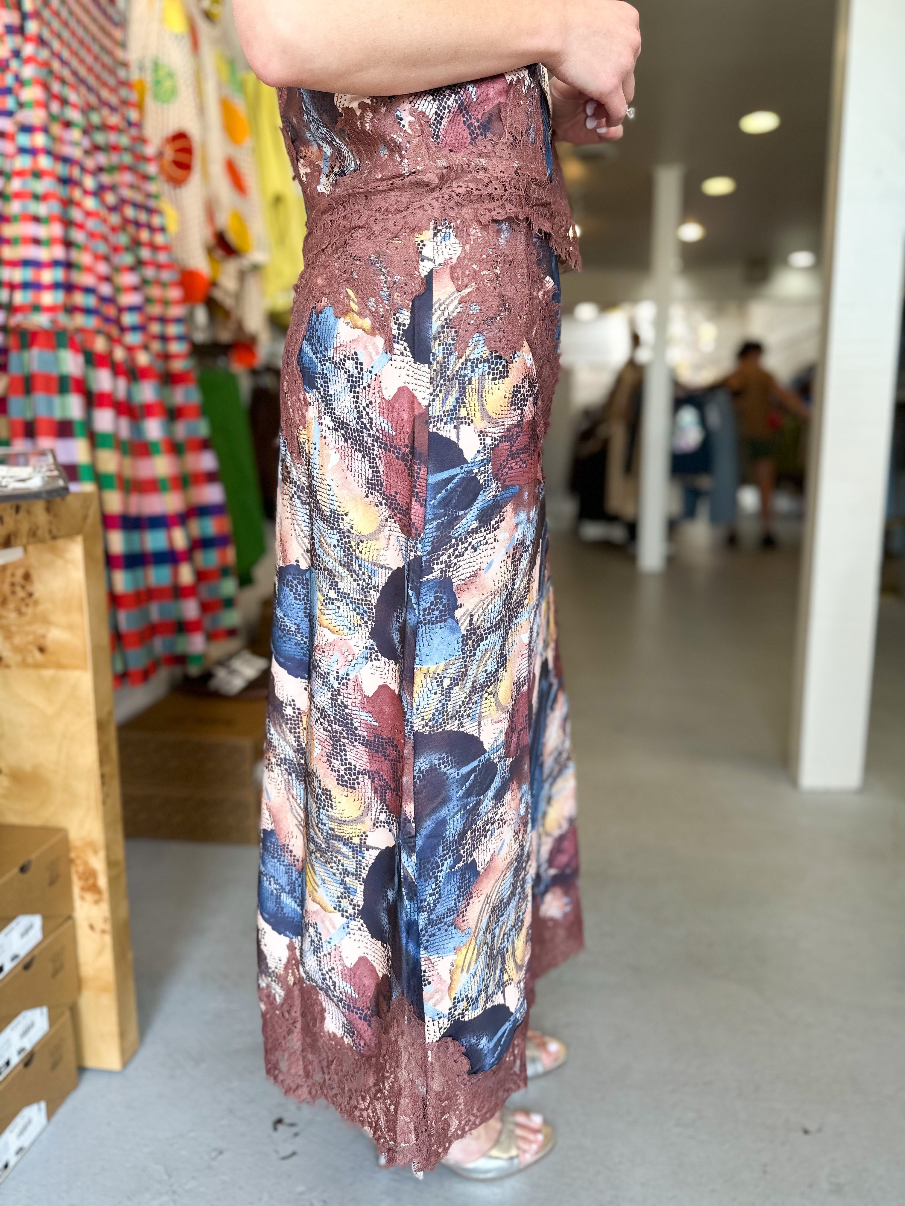 Silk Pattern Skirt