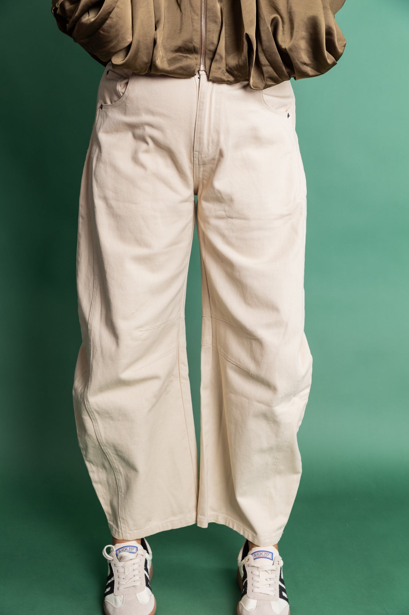 Khaki Barrel Jean