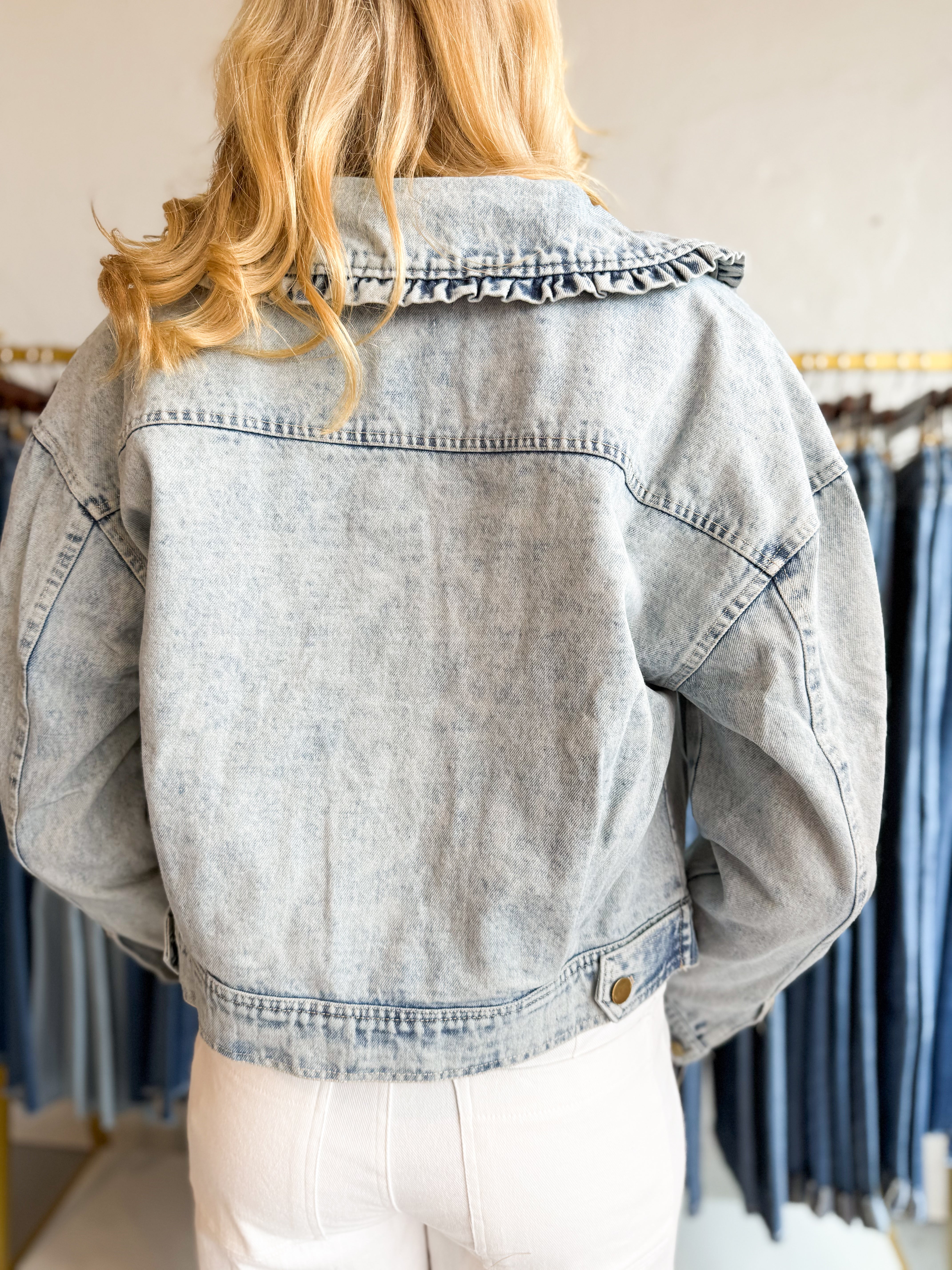 Heart Patch Denim Jacket