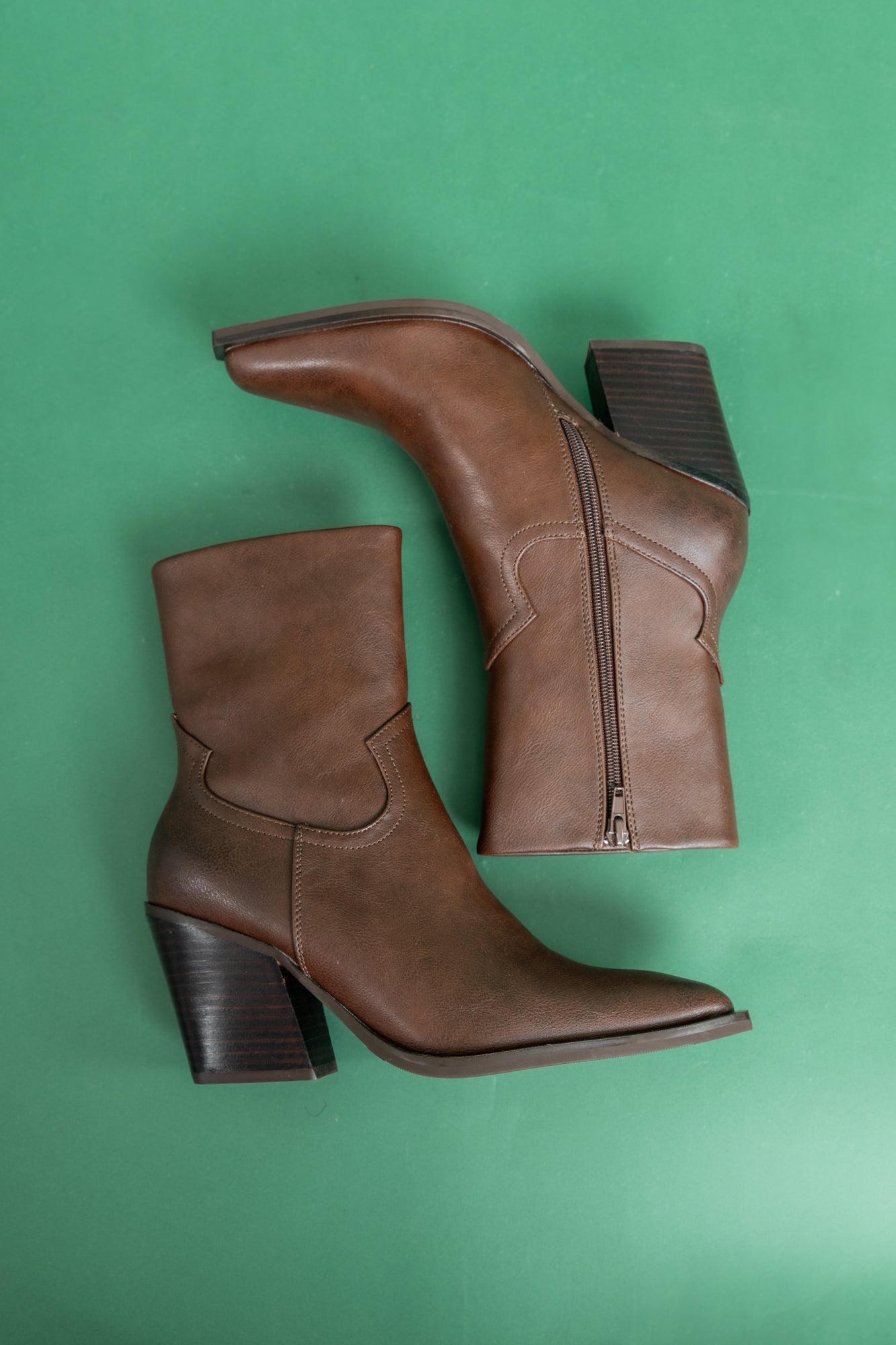 Victoria Cognac Bootie