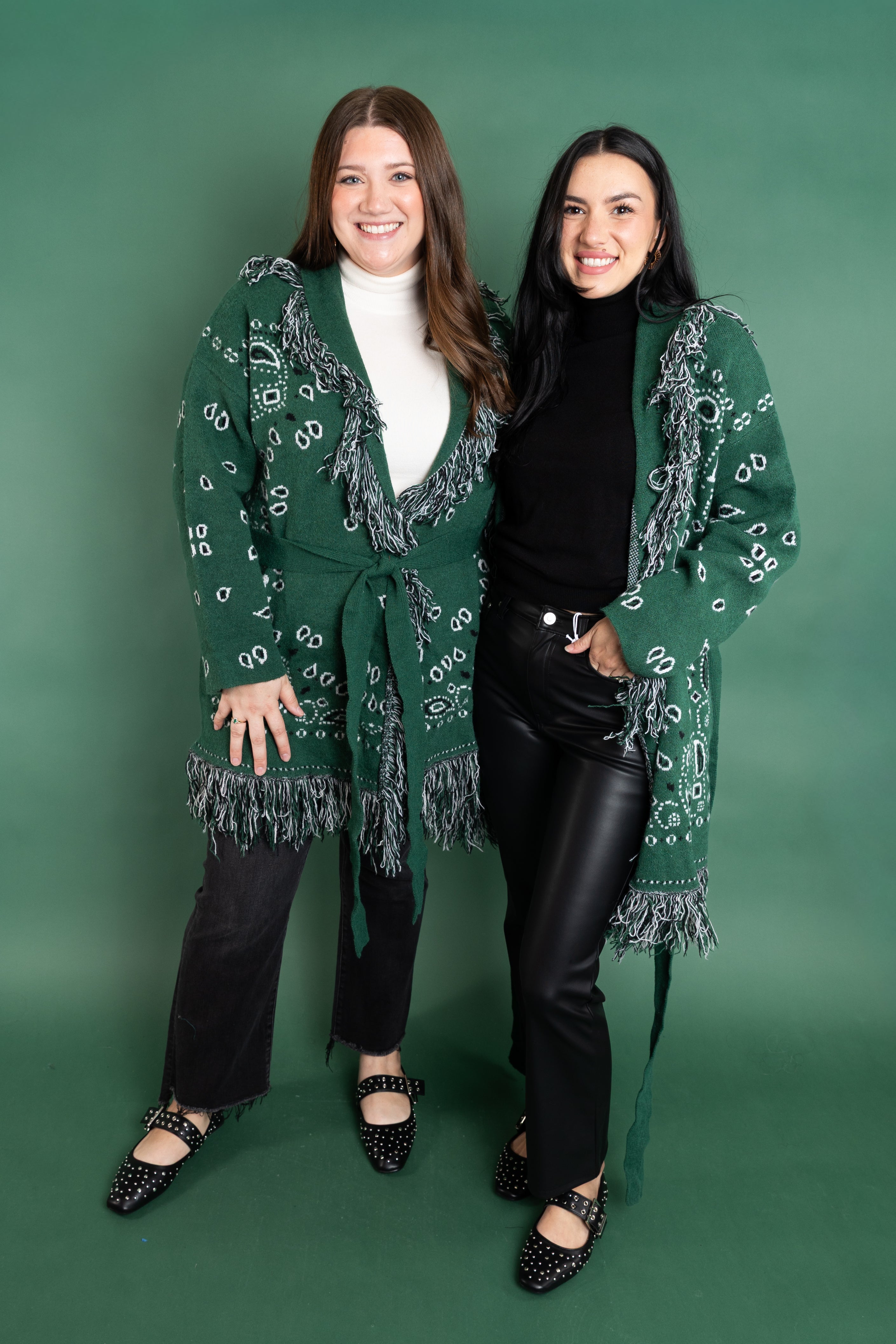 The Vidalia Bandana Fringe Cardigan