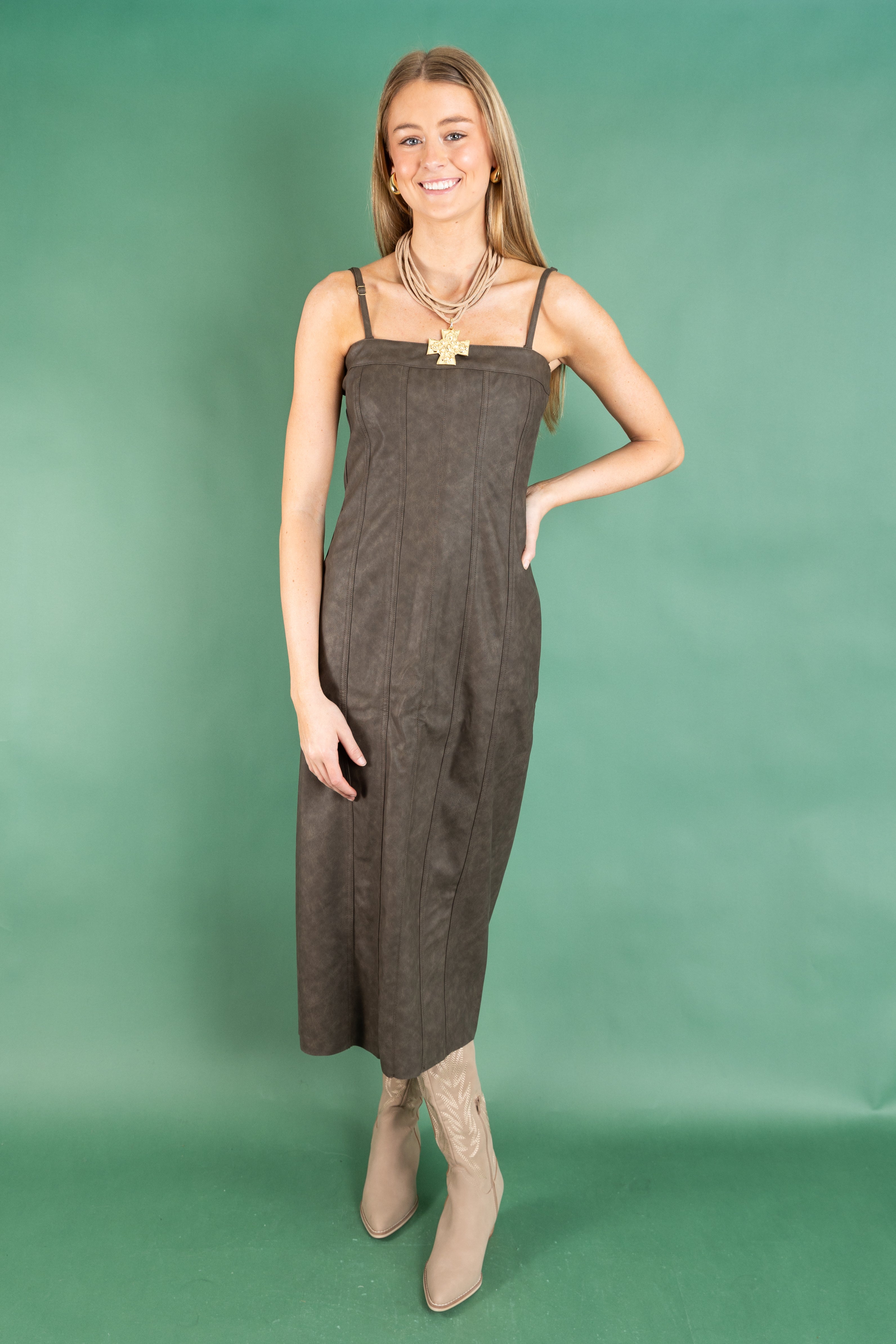 Brownstone Midi Dress