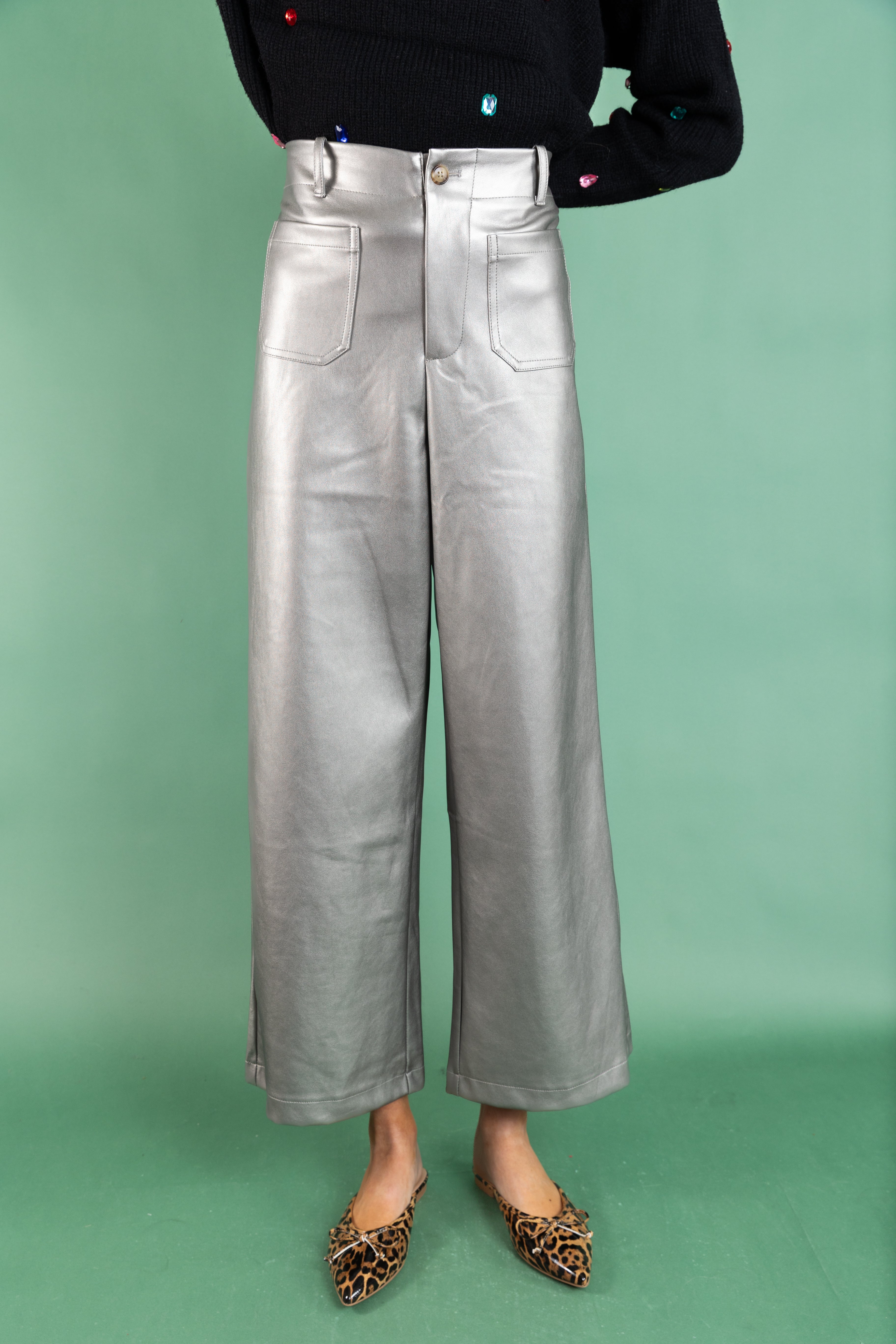 Silver Statement Pants