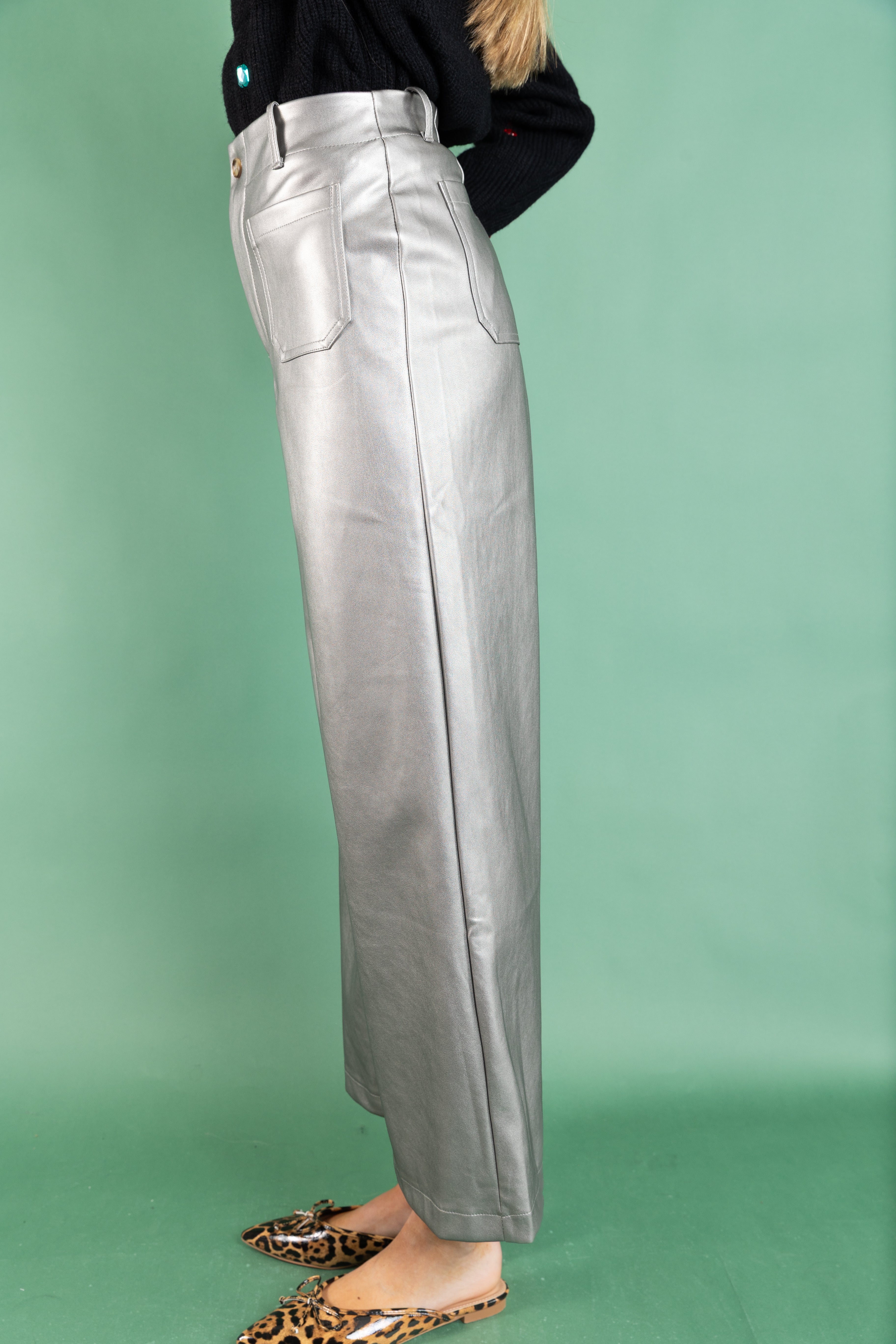 Silver Statement Pants