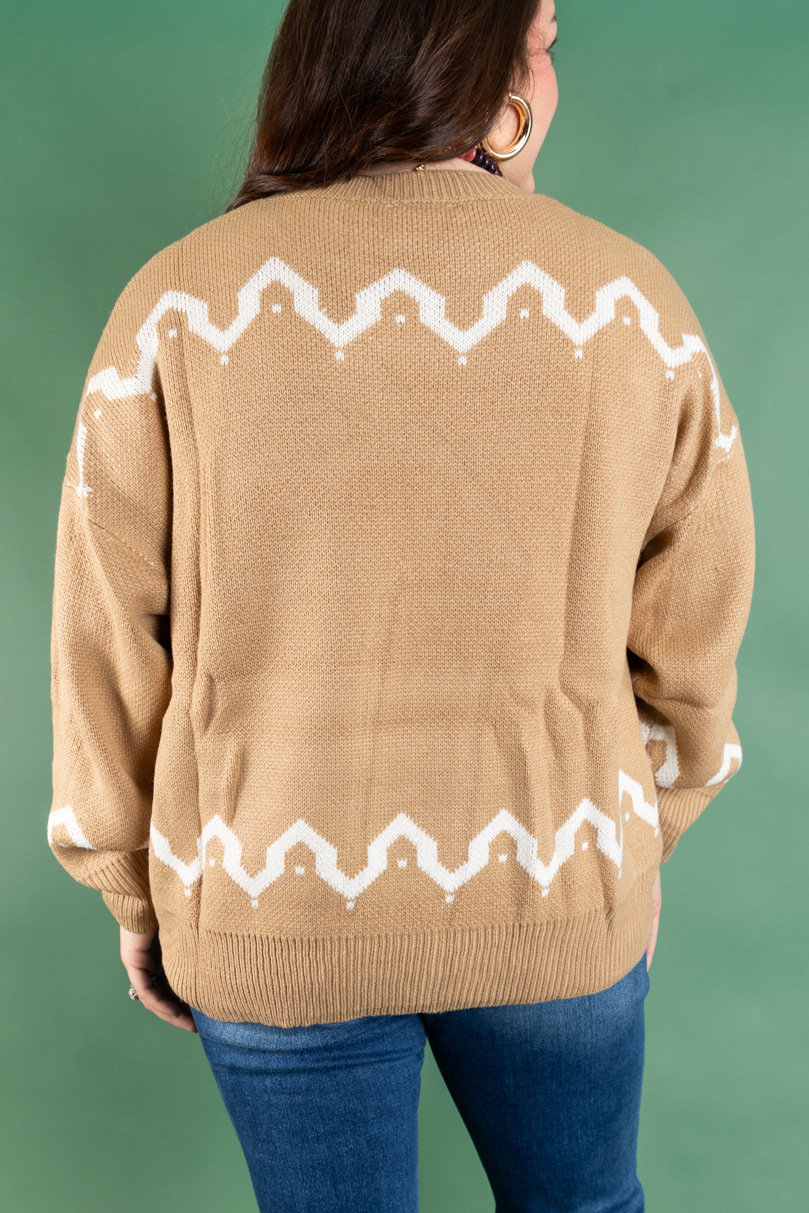 Plus Size Golden Trail Sweater