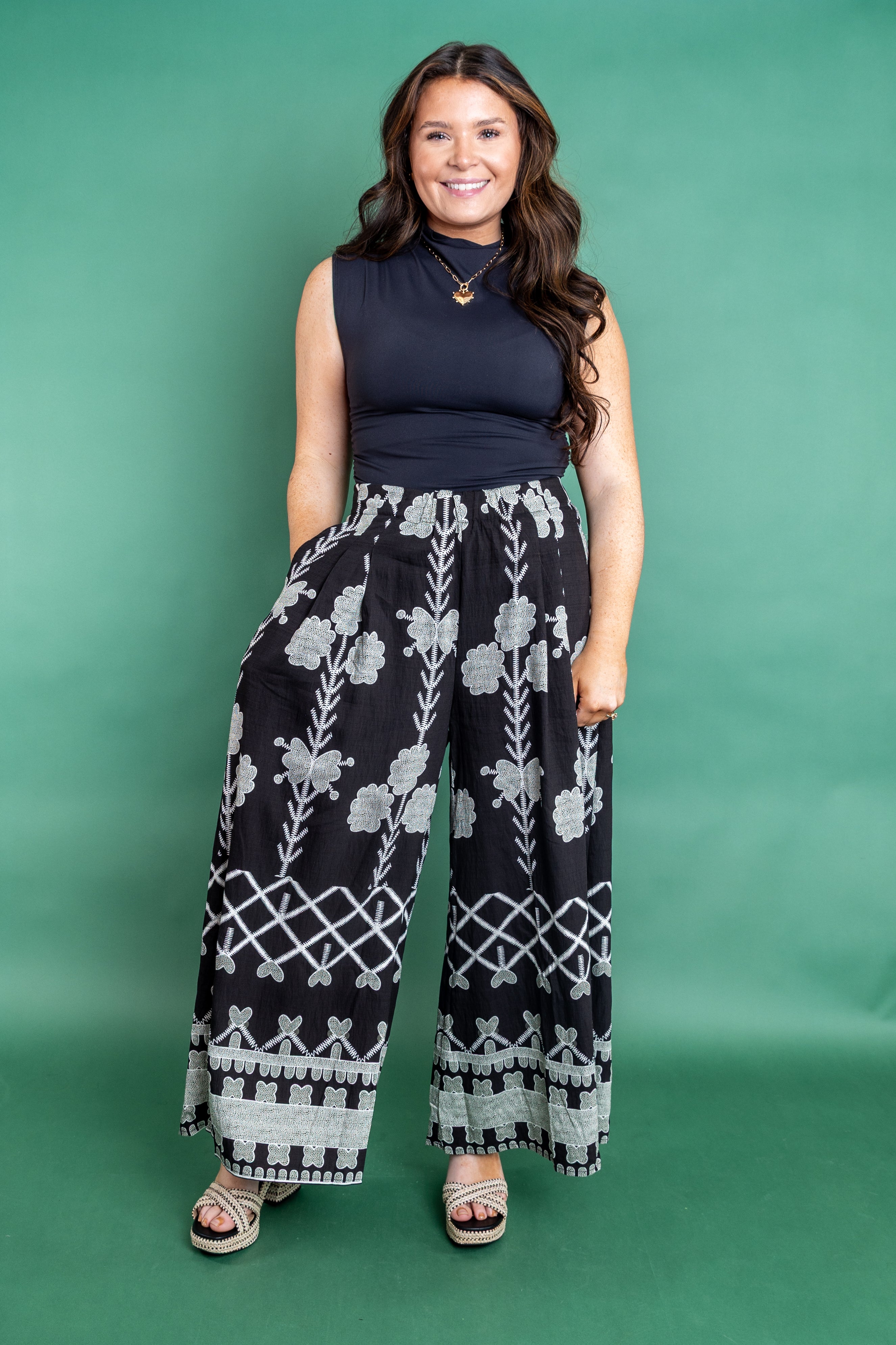 Oversized Printed Pant