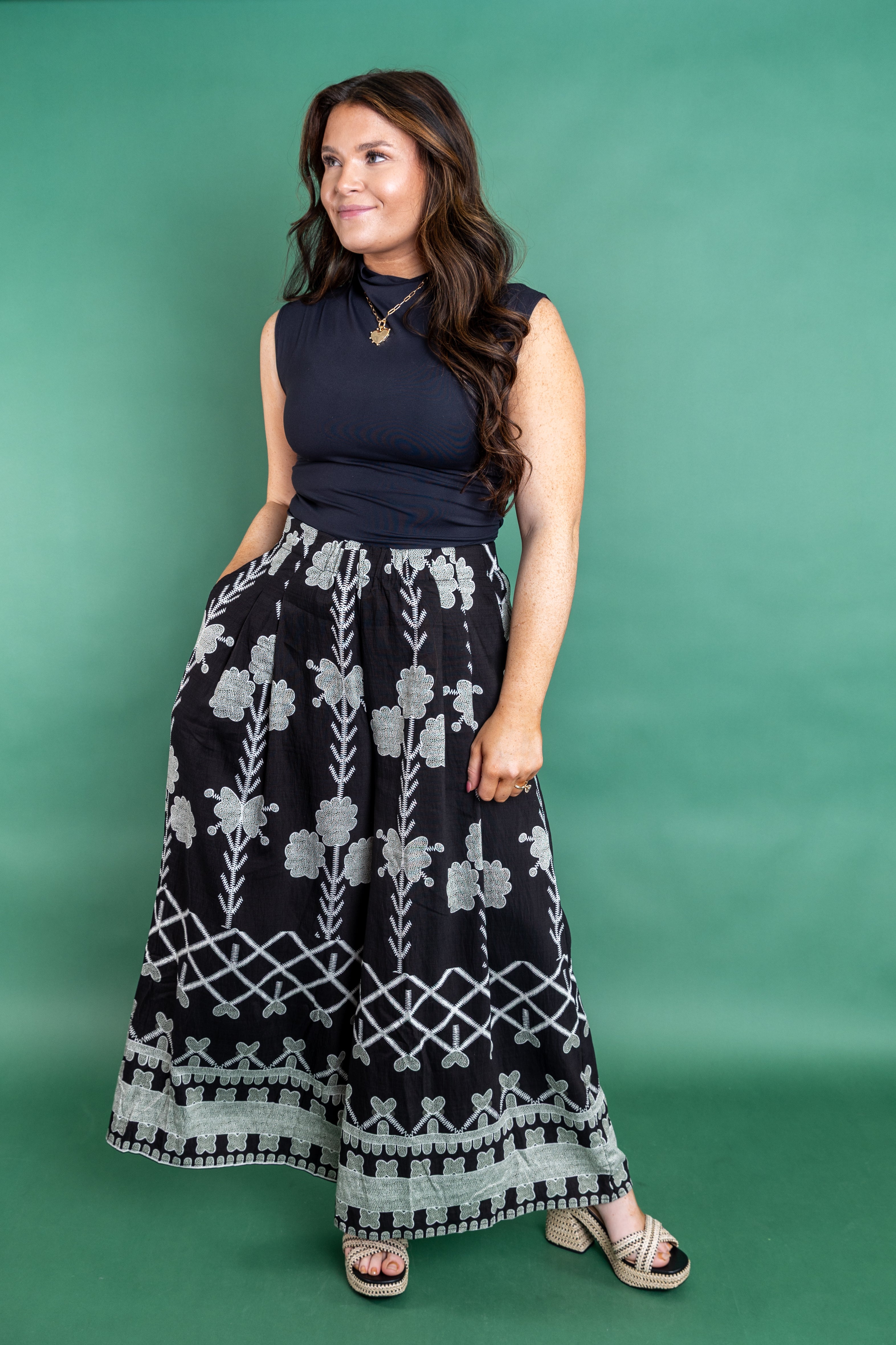 Oversized Printed Pant