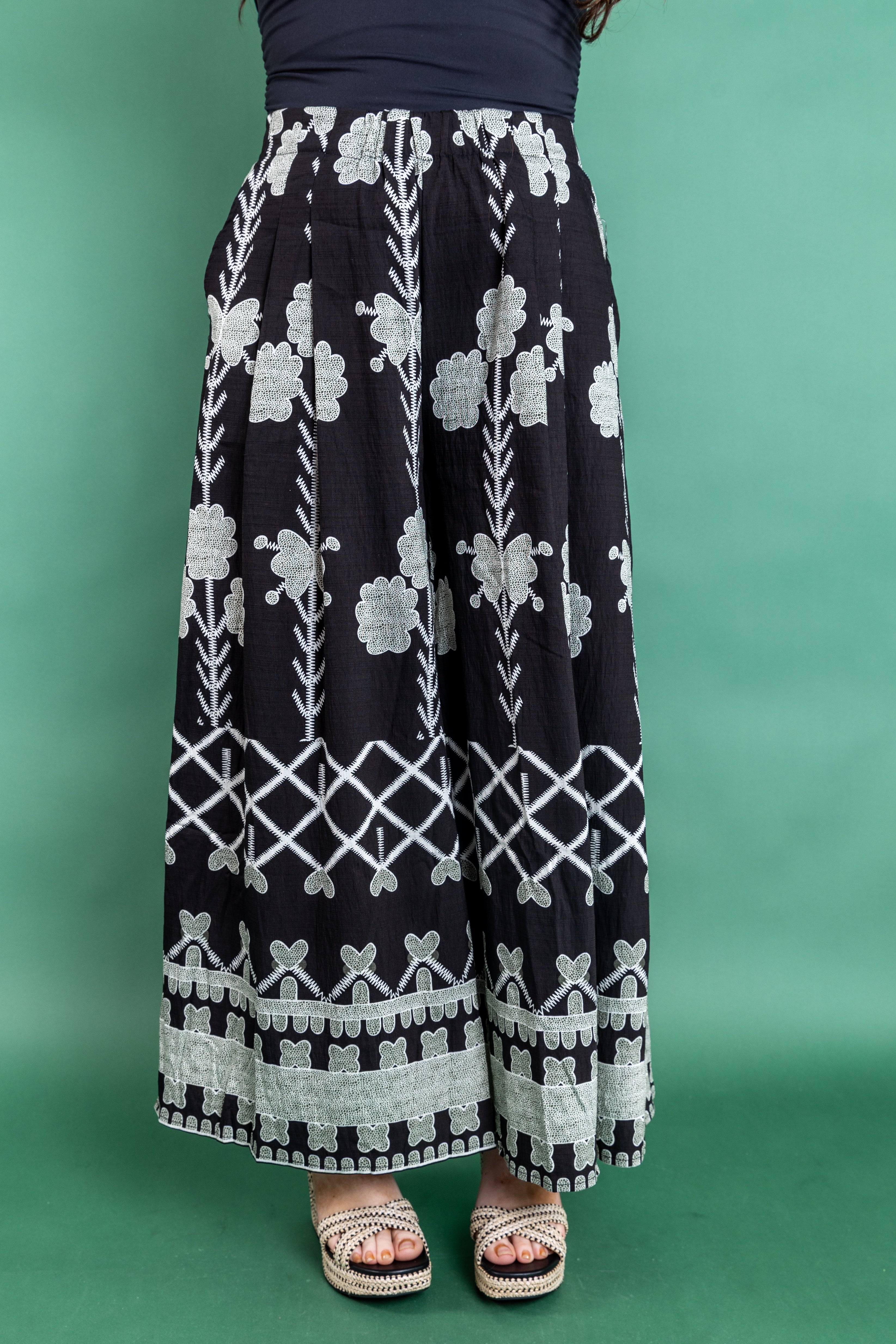 Oversized Printed Pant