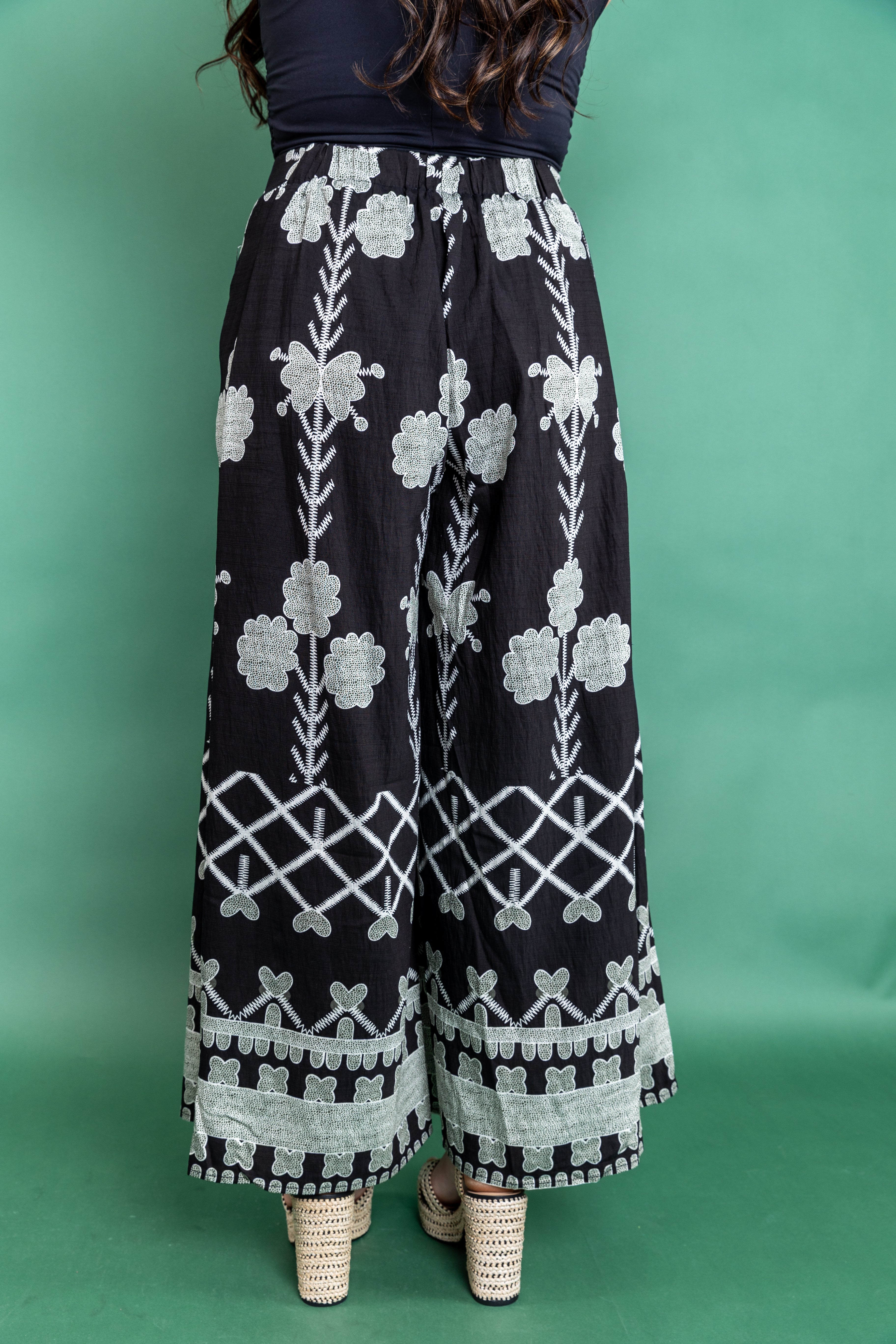 Oversized Printed Pant