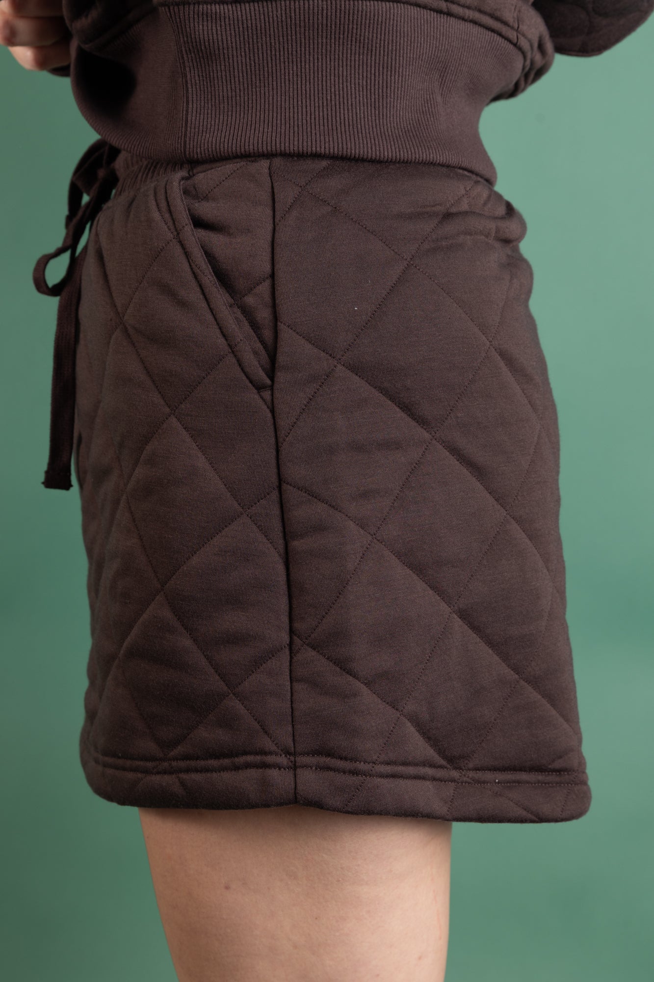 Espresso Quilted Skort