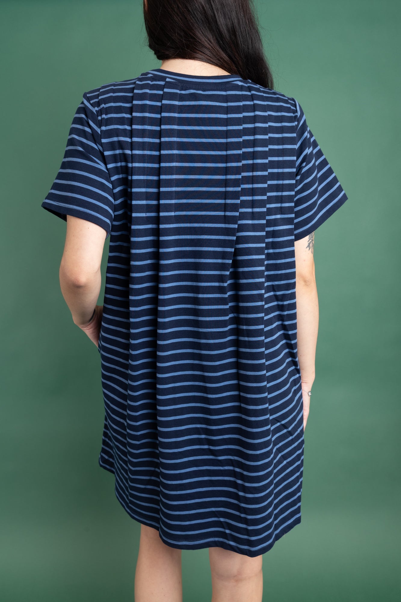 Striped Pleated Mini